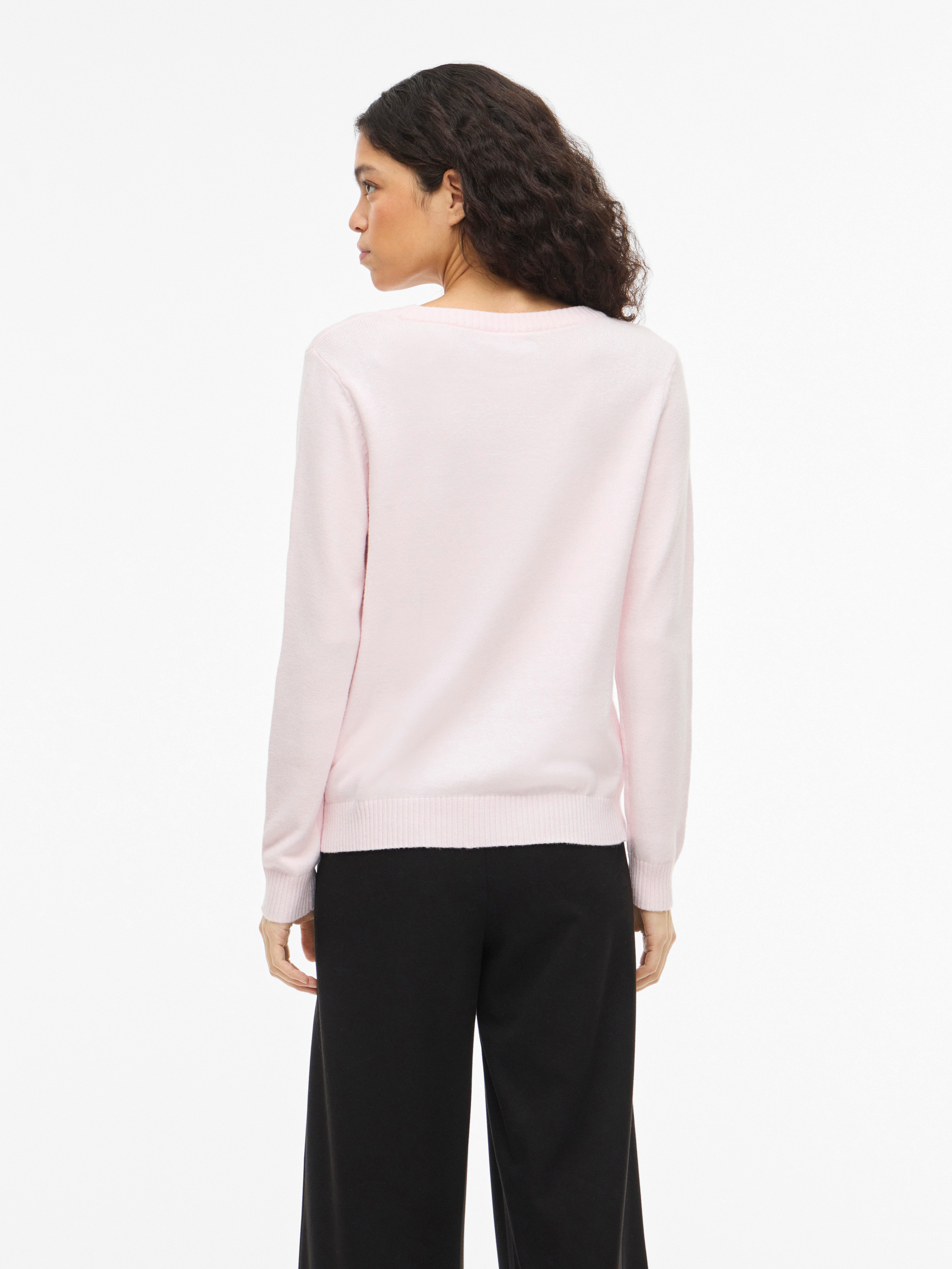 Vila Rundhalspullover VIRIL O-NECK L/S KNIT TOP - NOOS Viskosemischung, reg günstig online kaufen