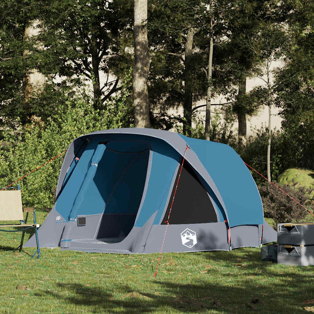 furnicato Faltzelt Campingzelt Kabine Blau 298x158x132 cm wasserdicht für 4 Personen, (1 tlg)