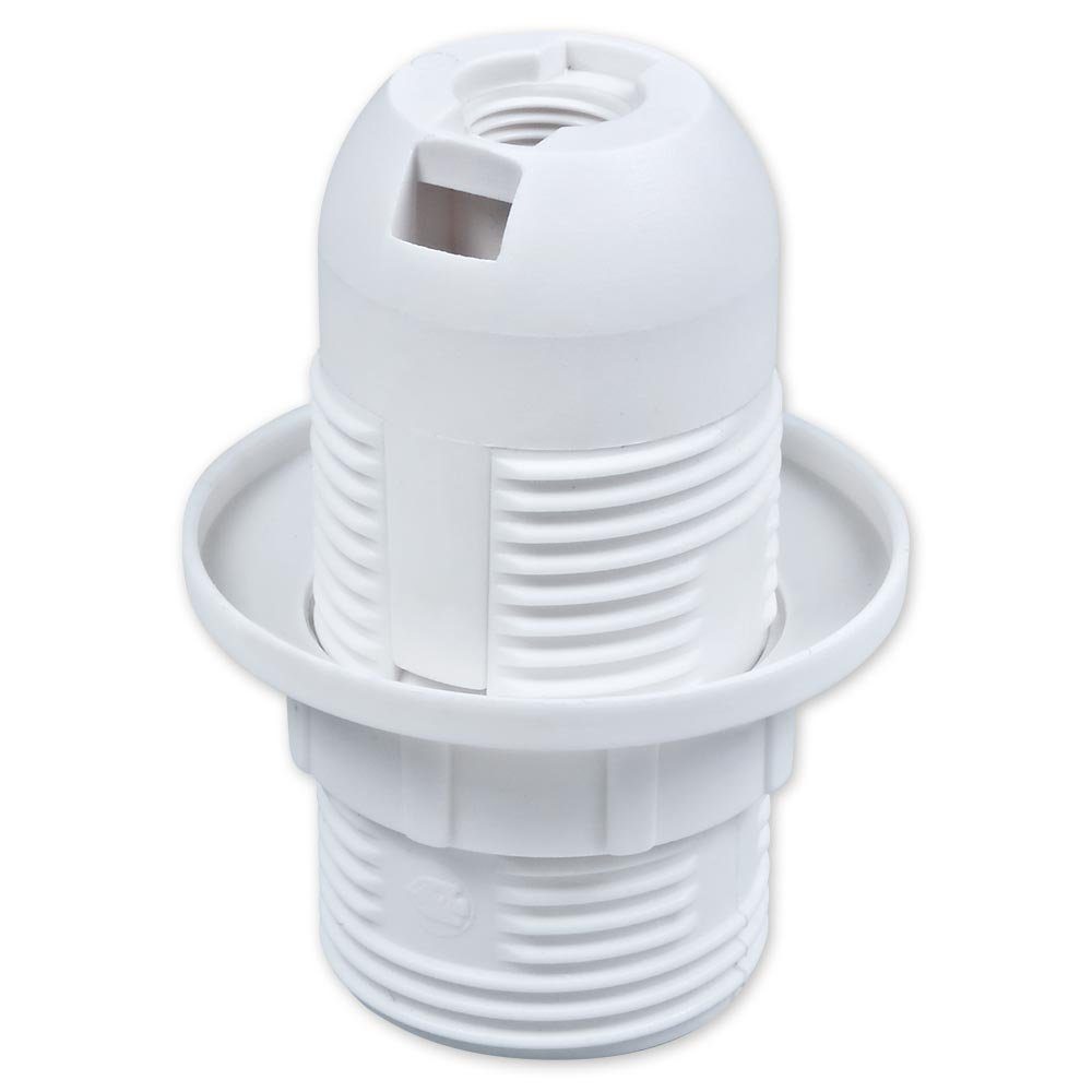Aling Conel Lampenfassung E14 (PBT) Gewindefassung mit Einbauring, (Set, 1-St)