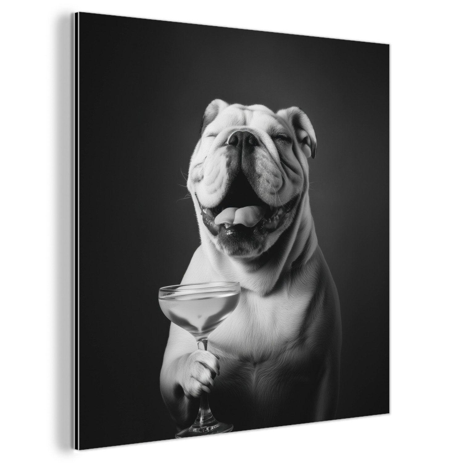 MuchoWow Metallbild Bulldogge - Hund - günstig online kaufen