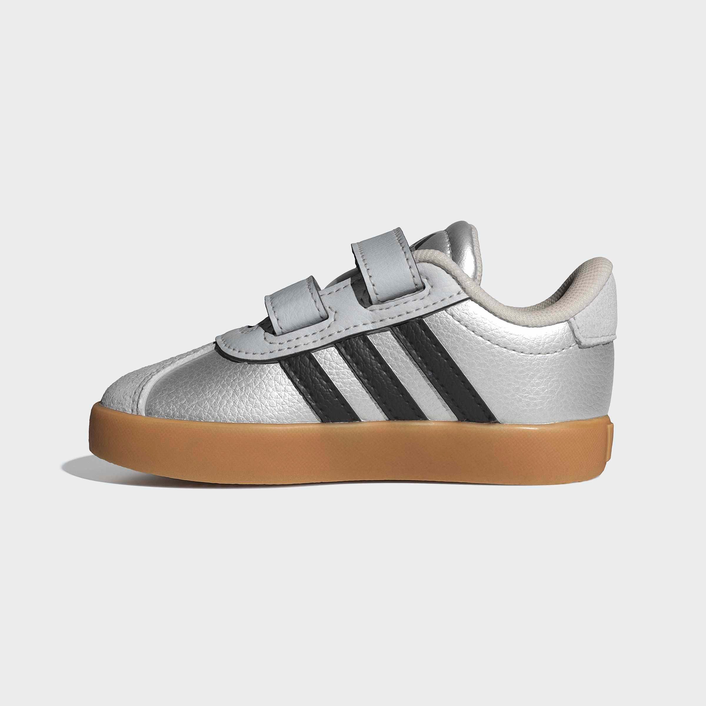 adidas Sportswear VL COURT 3.0 KIDS Klettschuh inspiriert vom Design des adidas samba, für Kinder