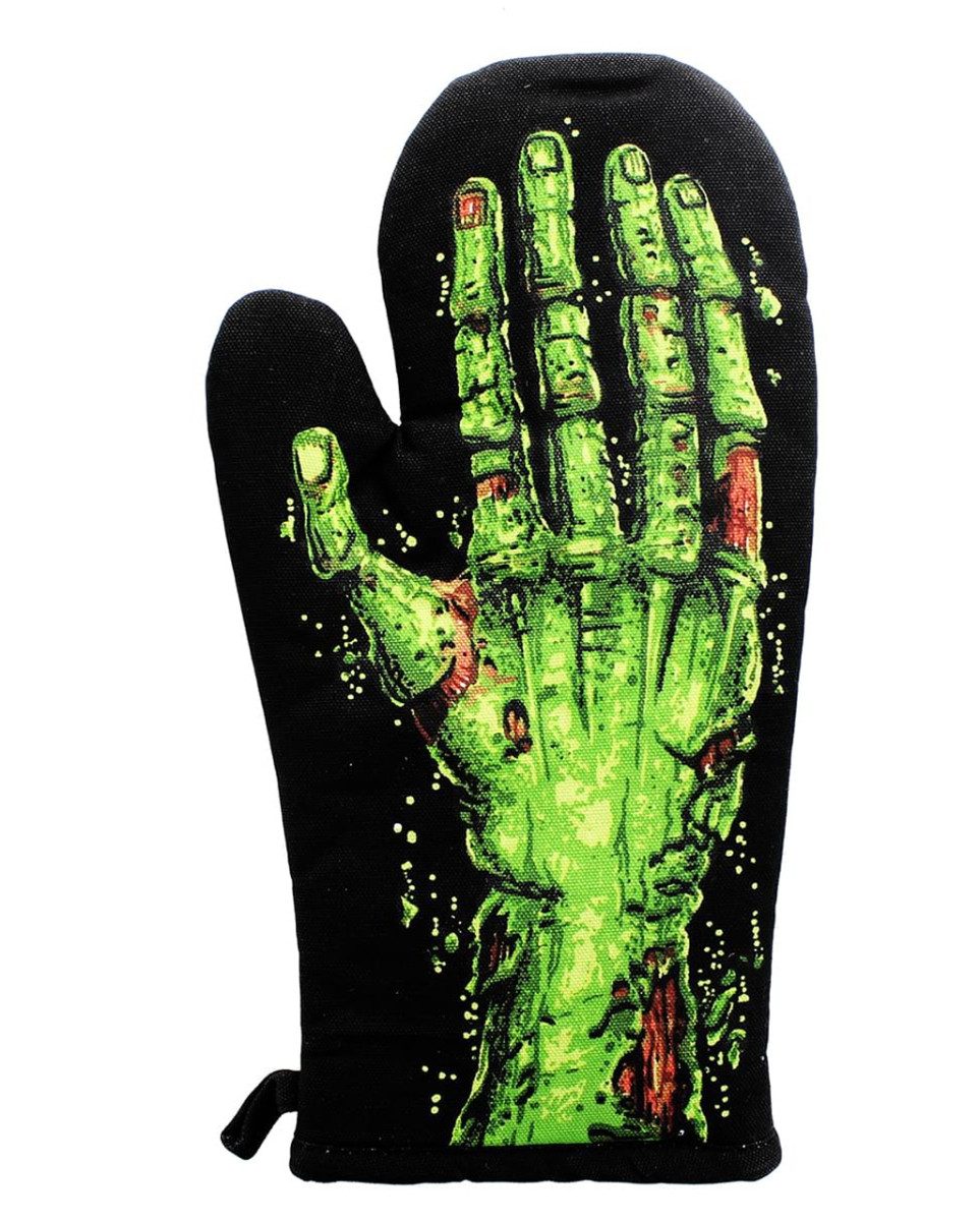 Horror-Shop Zombie-Kostüm Zombie Hand Ofenhandschuh als Gimmick & Geschenkar