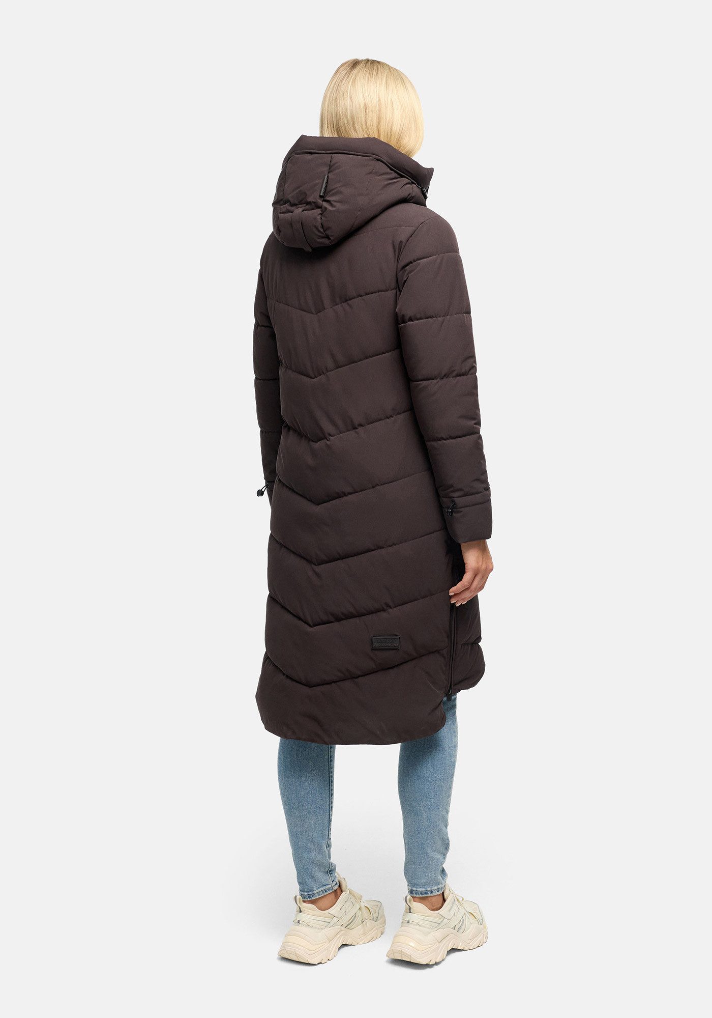 Marikoo Winterjacke Benikoo langer Winter Mantel gesteppt – Bild 4 von 5