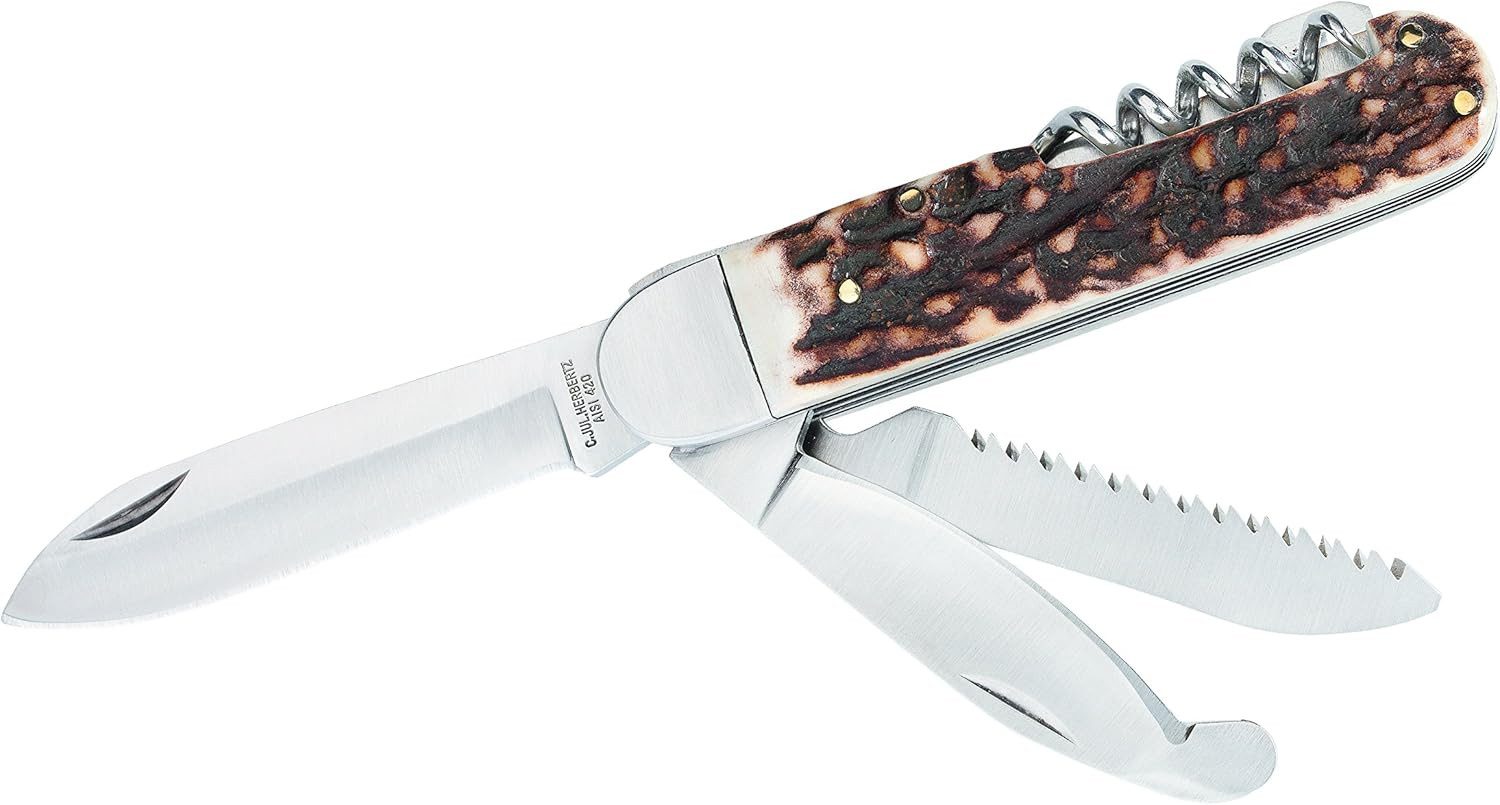 Herbertz Taschenmesser, Herbertz Jagd-Taschenmesser, Hirschhorn-Schalen
