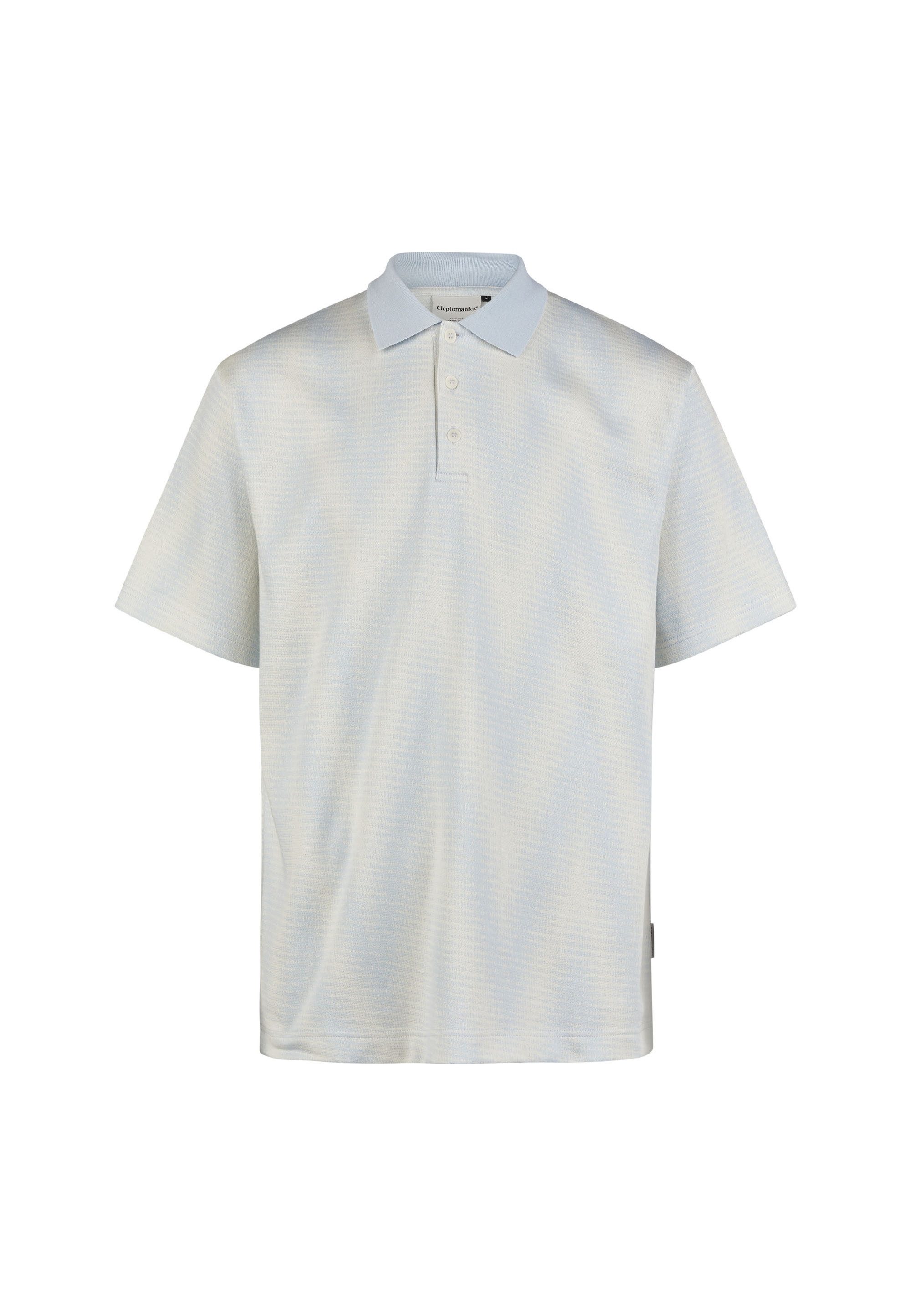 Cleptomanicx Poloshirt Ziggy mit dezentem Allover-Print