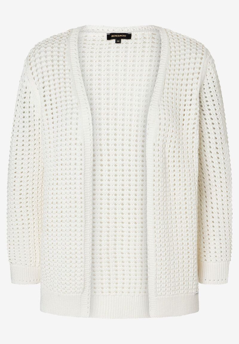 MORE&MORE Cardigan Ajourstrickcardigan günstig online kaufen