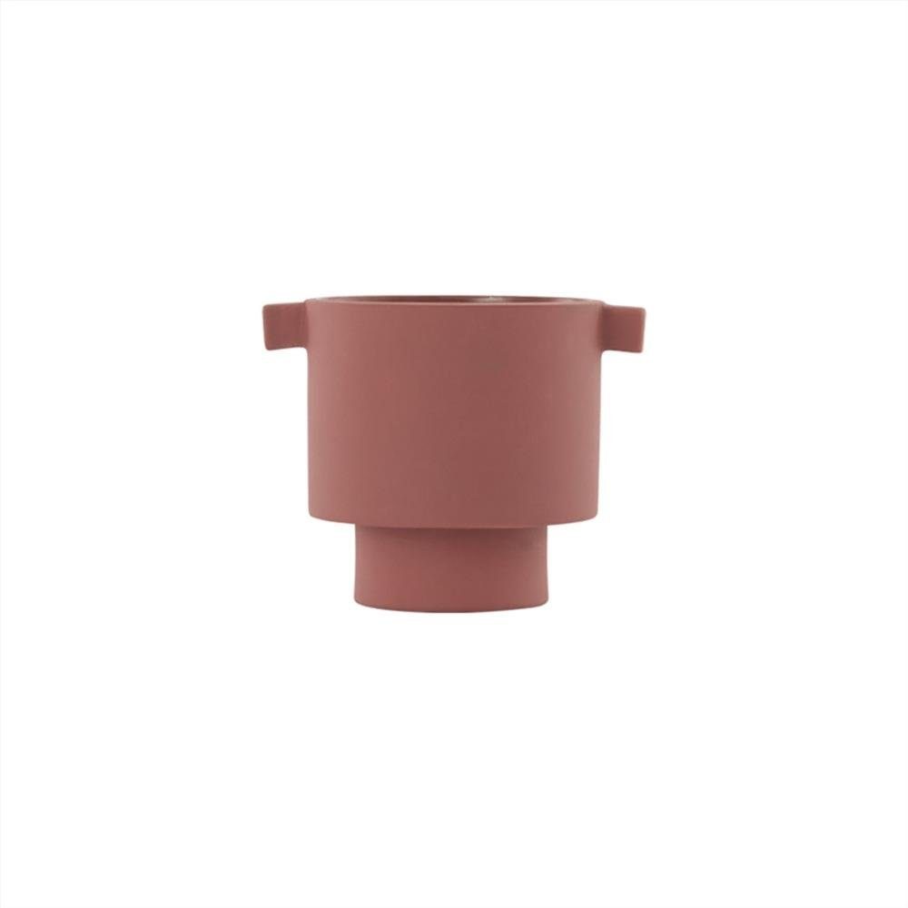 OYOY Blumentopf Inka Kana Sienn, Small 10,5 x 10,5 cm rostrot Keramik Übertopf Pflanztopf Dekotopf sienna | Pflanzkübel