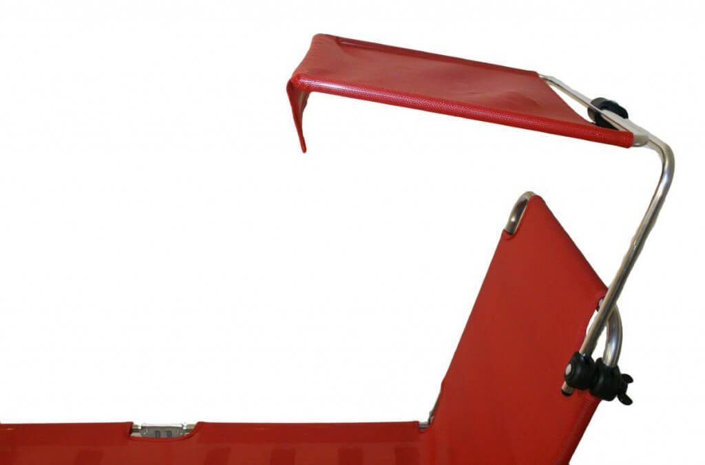 Fiam Gartenliege Sonnenschutz Sonnendach Weiß für FIAM Amigo Gartenliegen