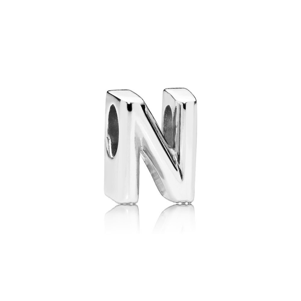 Pandora Bead 797468 Charm Buchstabe Letter N Silber günstig online kaufen