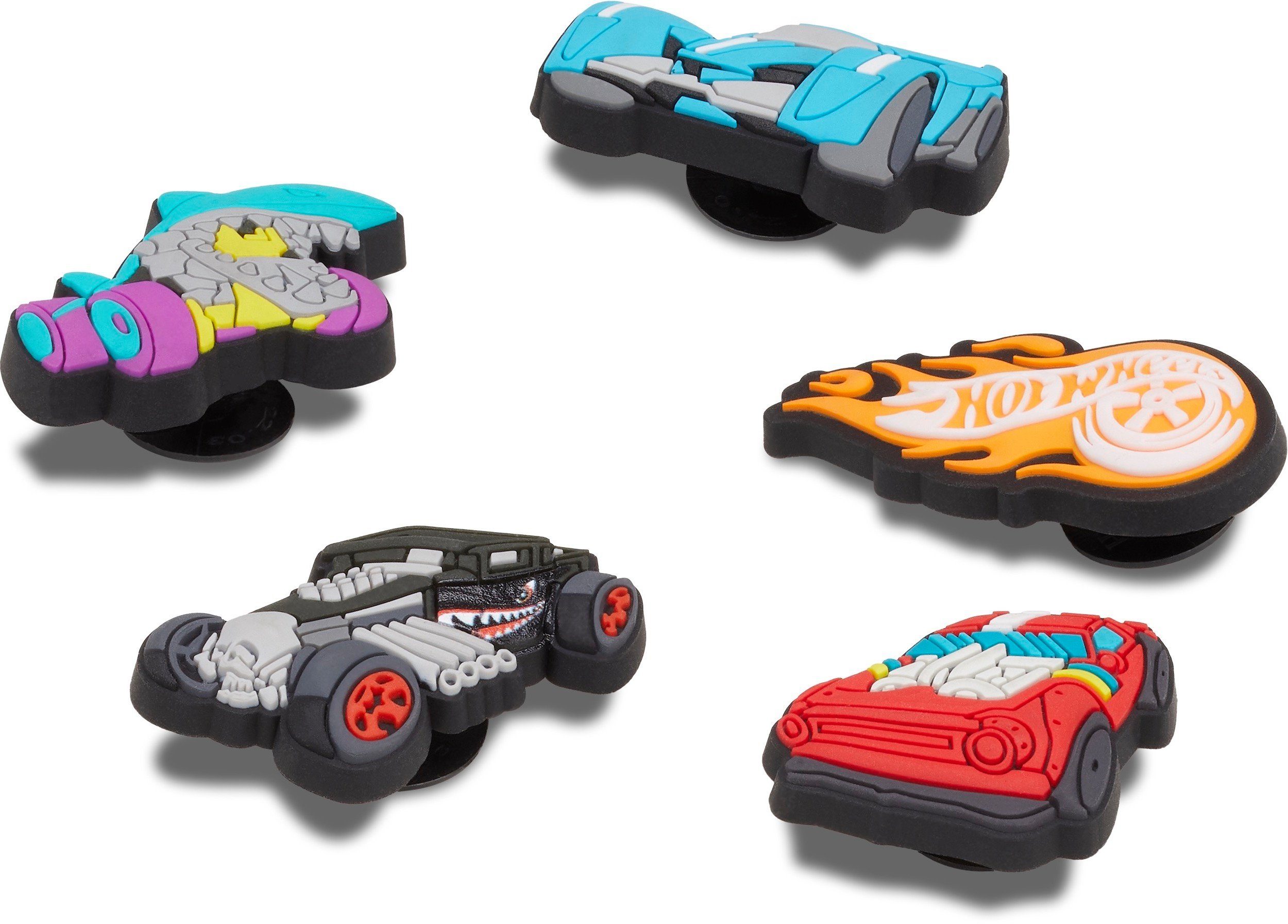 Crocs Schuhanstecker Jibbitz™ Hot Wheels (Set, 5-tlg., Kein Spielzeug. Nicht für Kinder unter 3 Jahren geeignet), für Crocs Schuhe | Schuhanstecker