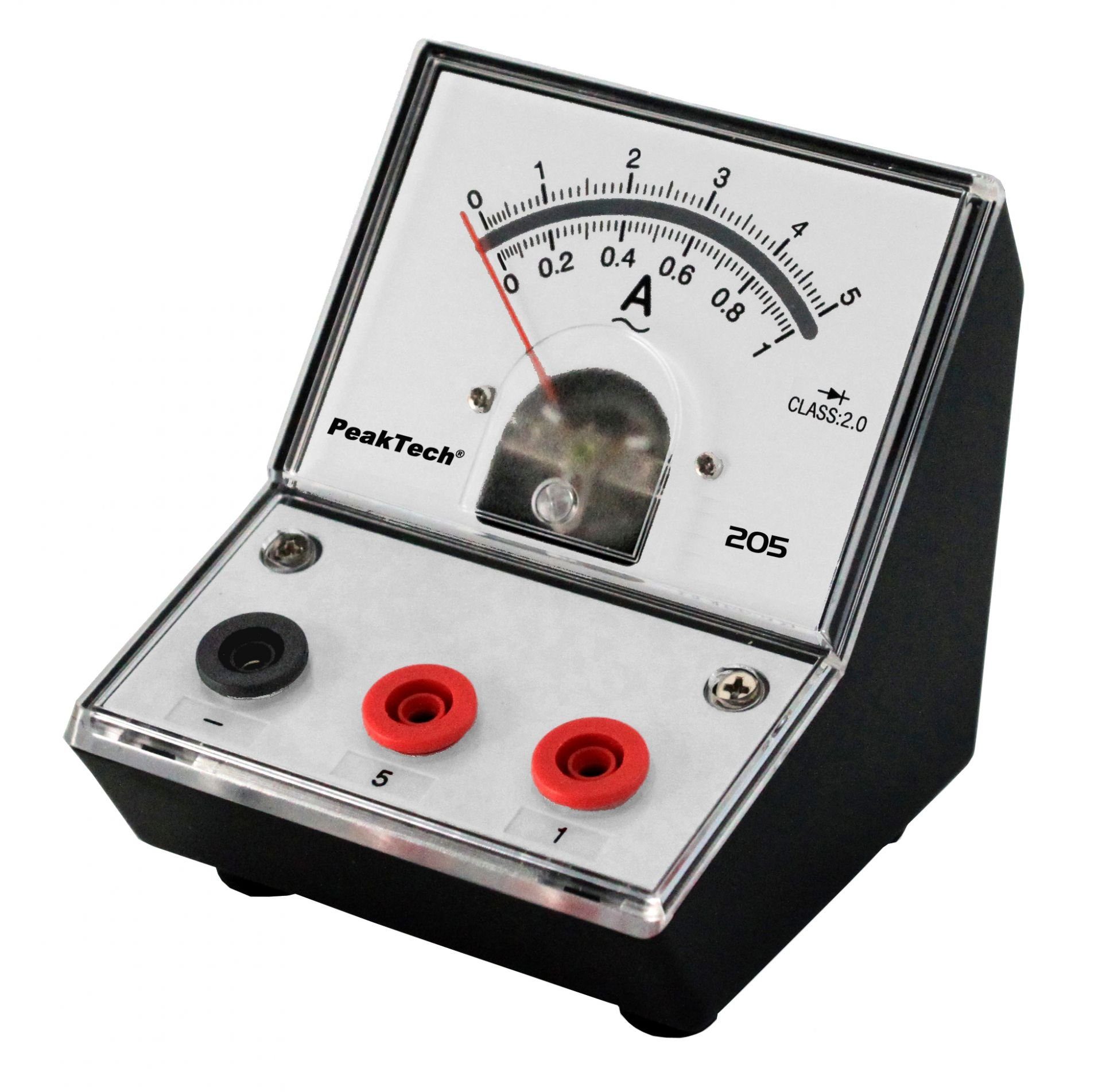 PeakTech Strommessgerät PeakTech P 205-09: Analog-Amperemeter 0 - 1 A - 5 A AC (ED-205 1-5A), 1-tlg.