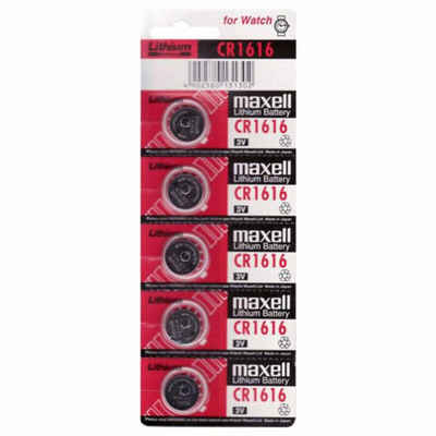 Maxell 11238300 Lithium Knopfzelle, CR1616, 1er Blister Batterie