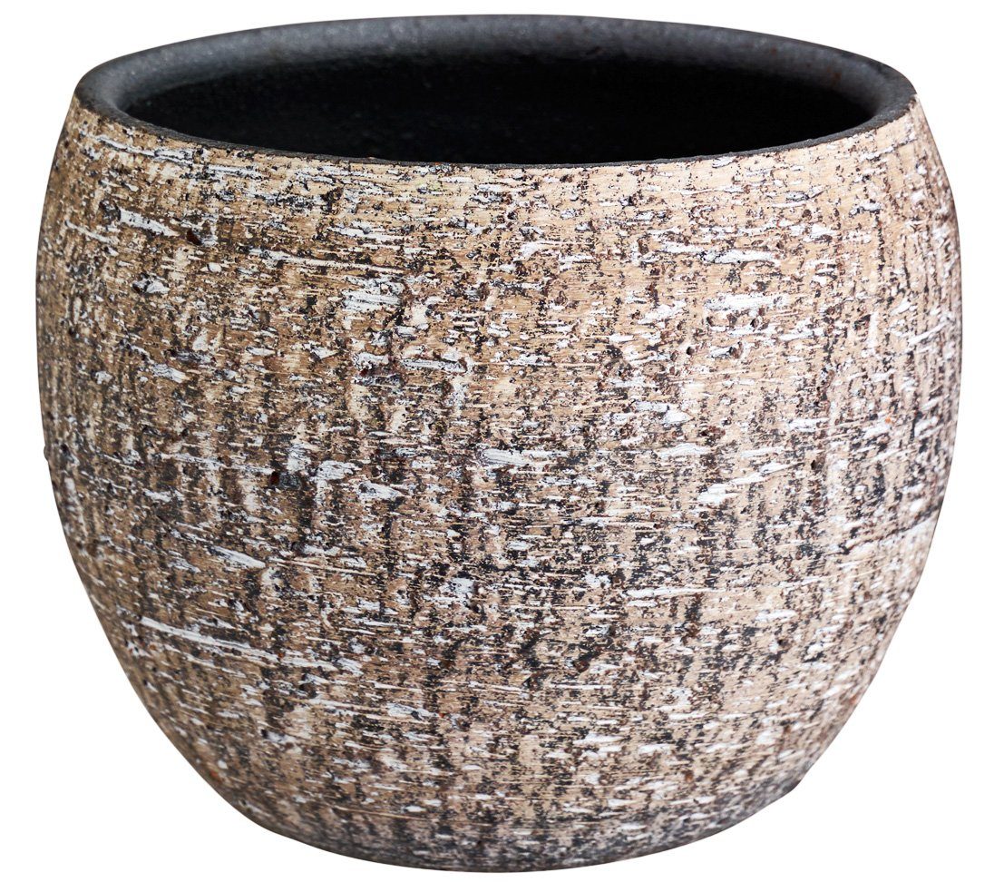 Dehner Blumentopf »Lana, Ø 35/39 cm, Höhe 30/33 cm, Keramik, braun