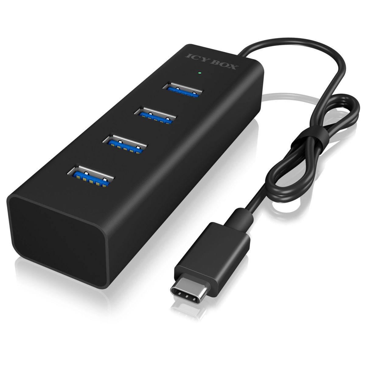 ICY BOX IB-HUB1409-C3 Type-C zu 4-Port USB 3.2 Netzwerk-Switch
