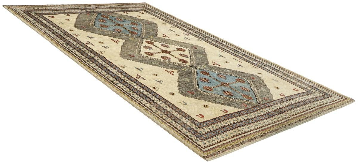 Orientteppich, Shiraz Sherkat Trading, 10 Kashkoli 210x335 rechteckig, Handgeknüpfter Orientteppich Nain Höhe: mm