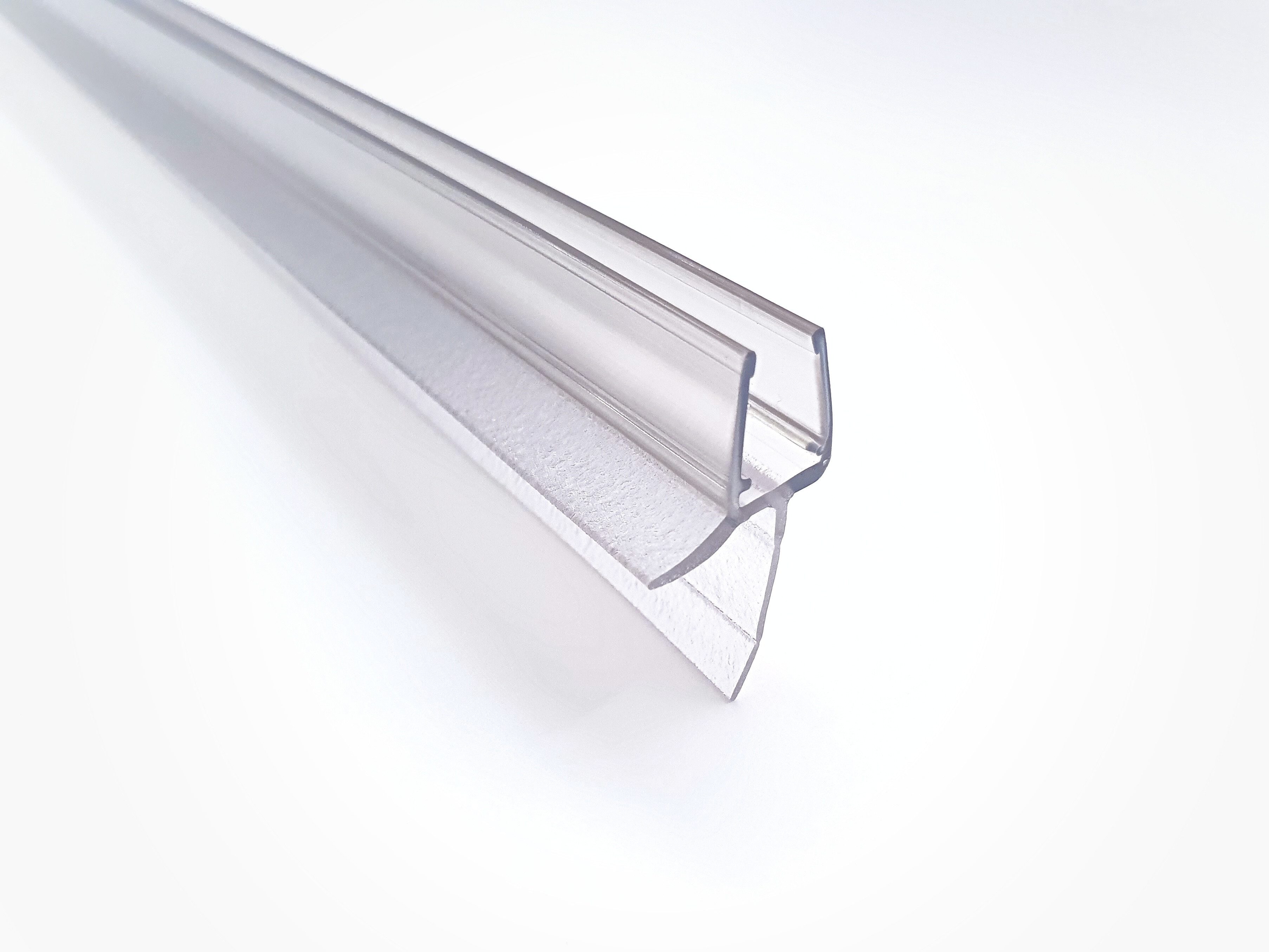 Kristhal Dusch- & Baddesign Duschdichtung Duschdichtlippe mit 20 mm Lippe und Abtropfleiste, L: 100 cm, Ersatz Dichtung für Duschtür oder Duschabtrennung aus 6 oder 8 mm Glas