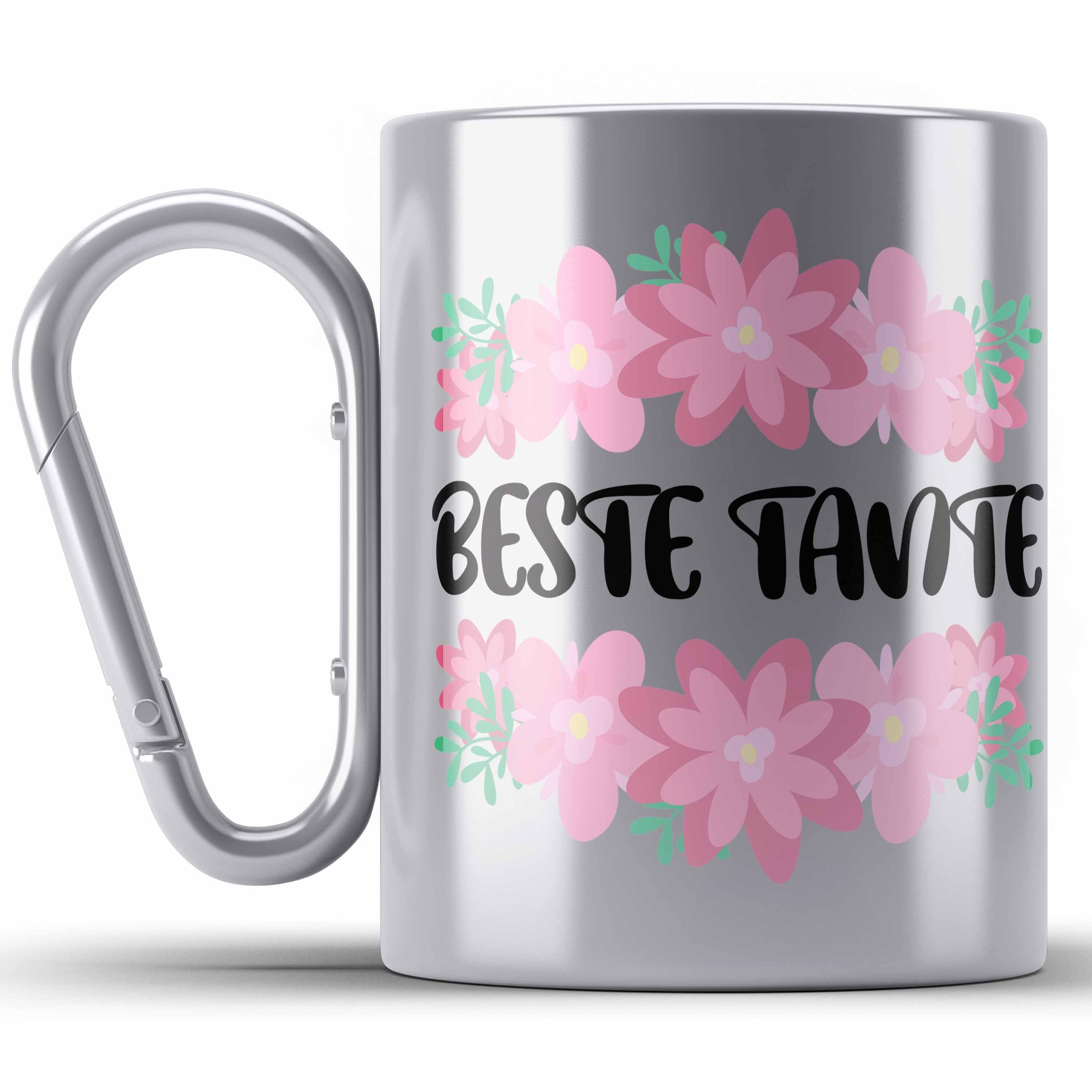 Ede Spruch Lustig Tasse Tante - Trendation Thermotasse Beste Beste Silber Tante - Edelstahl Geschenk