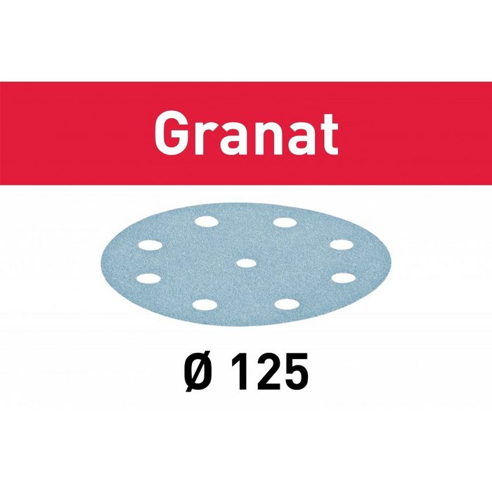FESTOOL Schleifscheibe Schleifscheibe STF D125/8 P240 GR/100 Granat (497173) 100 Stück