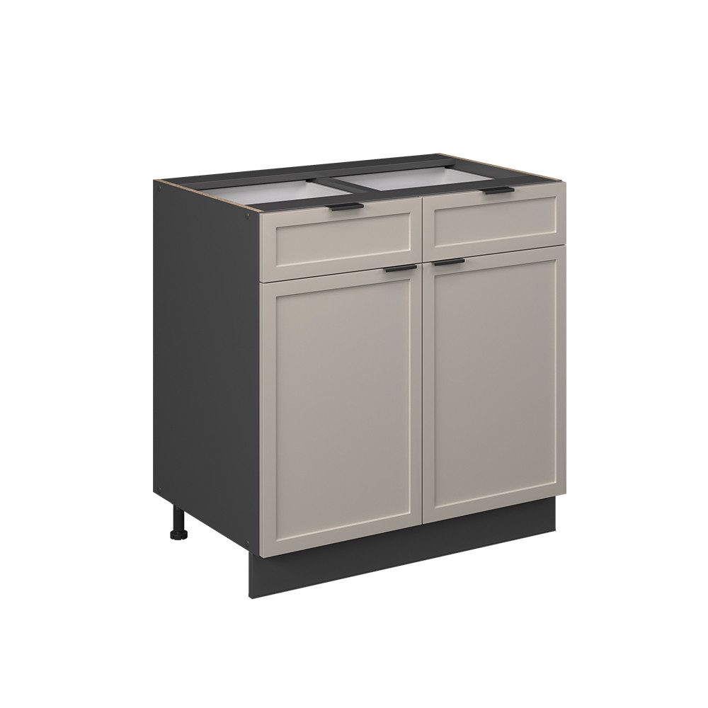 Vicco Unterschrank Fame-Line, GrauBeige/Anthrazit, 80 cm günstig online kaufen