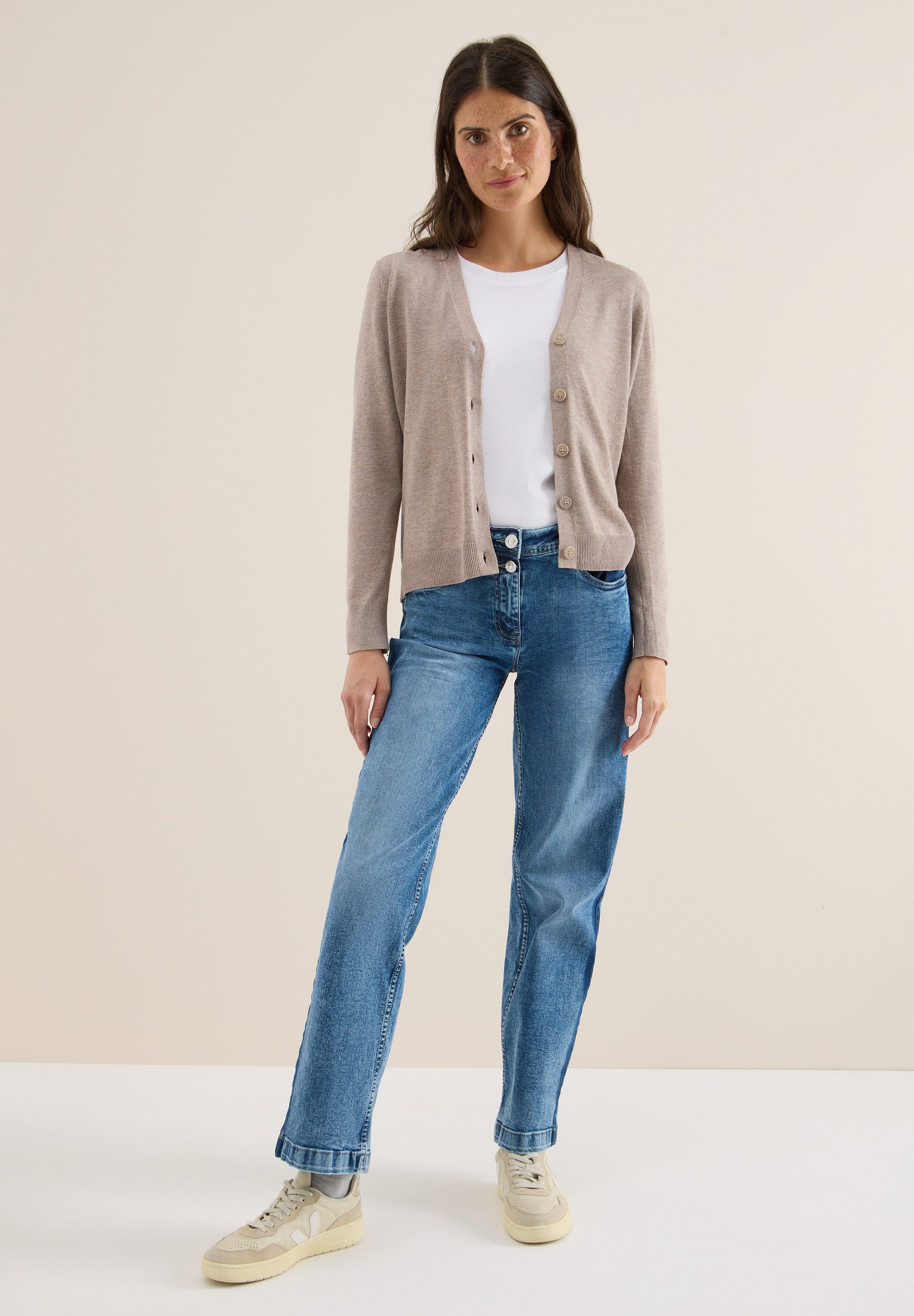 CECIL Cardigan aus Baumwolle mit Stretchanteil