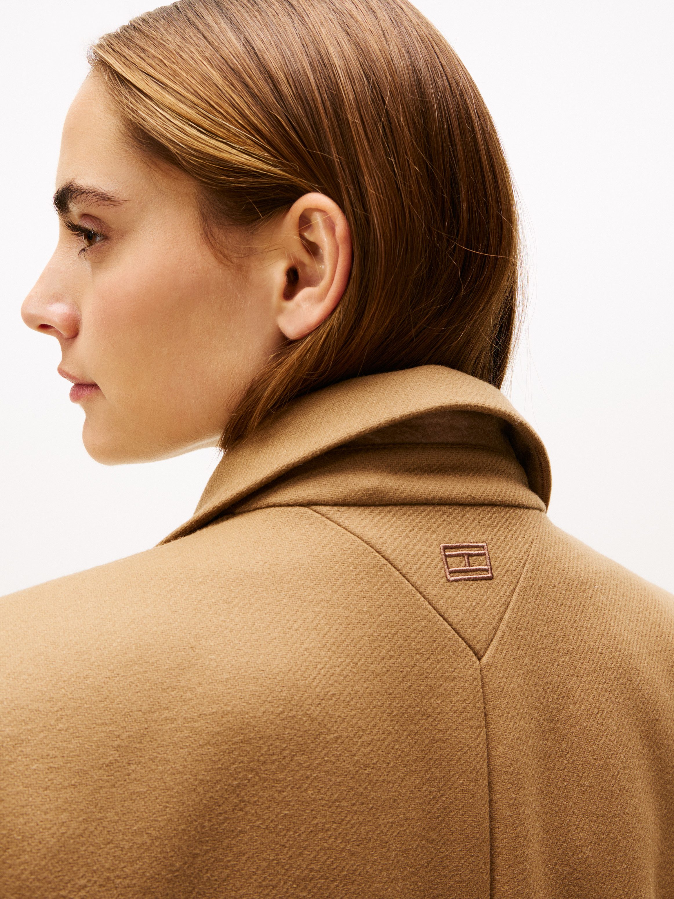 Tommy Hilfiger Langmantel CLASSIC SB WOOL REG MAXI COAT mit Wolle und Kasch günstig online kaufen