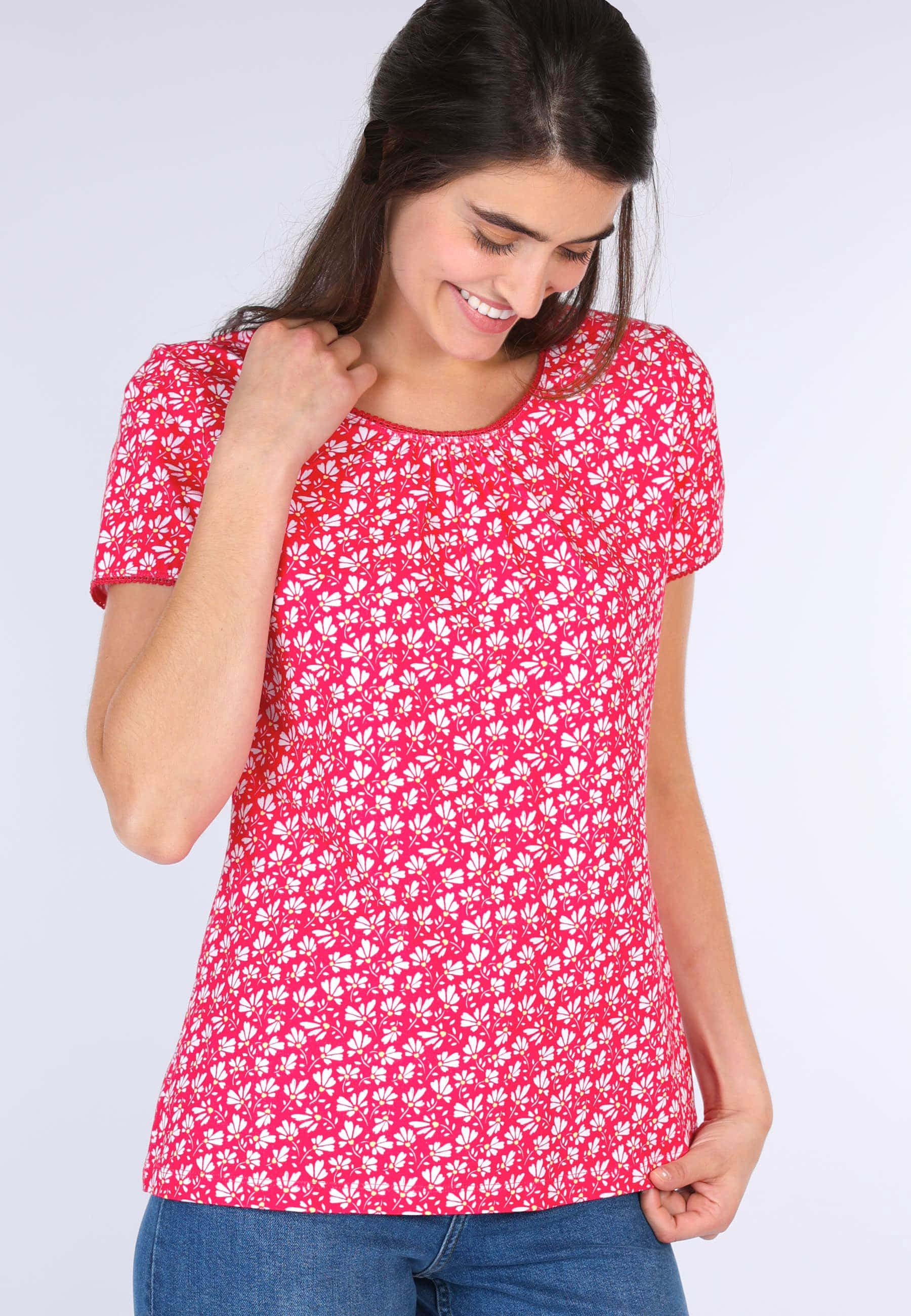 Sorgenfri Sylt T-Shirt Camille flower Spitzendetails