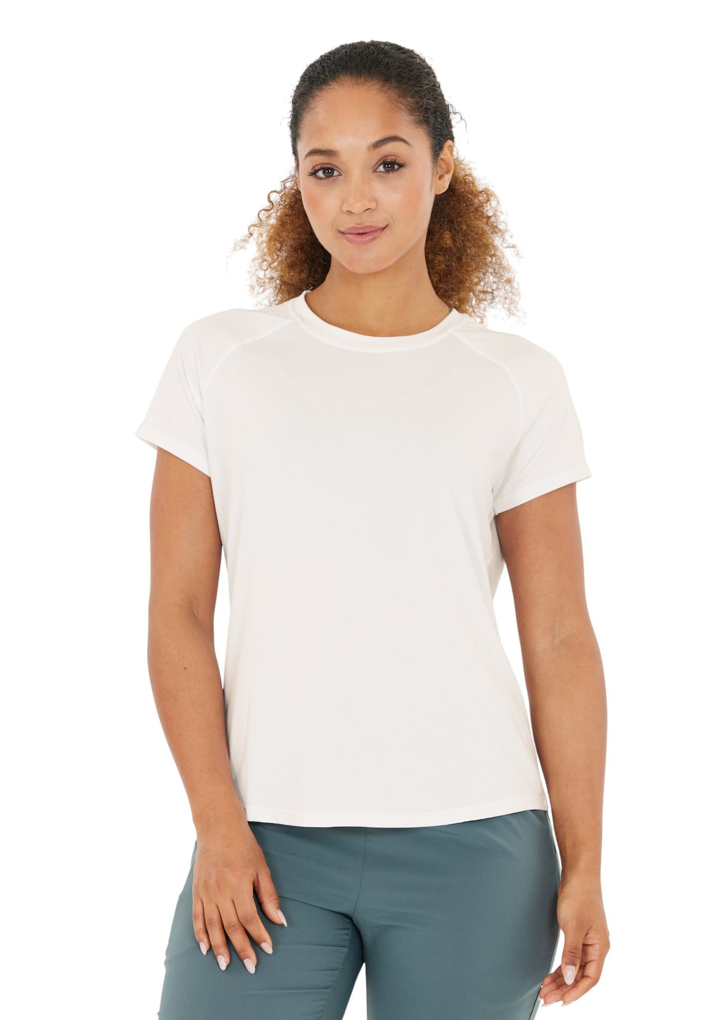 Trainingsshirt Yoga Gaina S/S Tee (angenehmes Tragegefühl) weiss Damen