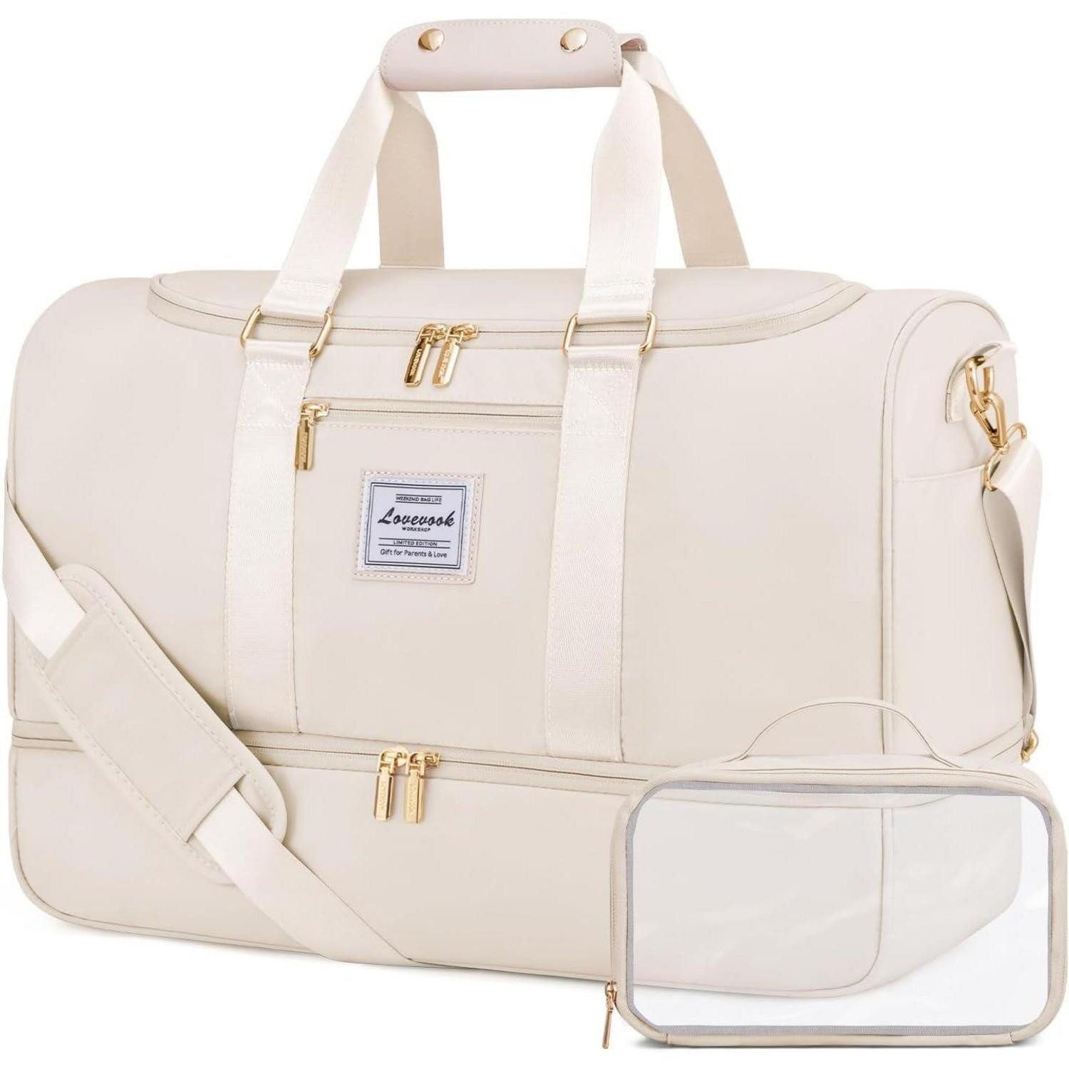 Sporttasche Sporttasche Reisetasche Groß 50L Weekender mit Schuhfach und Nassfach