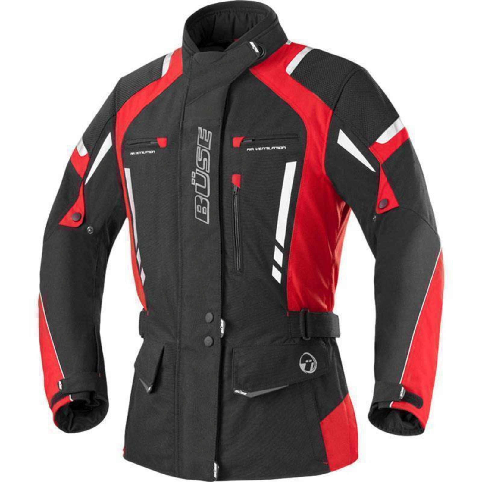 Büse Motorradjacke Büse Torino Pro Damen Jacke schwarz / rot 38 motorradjacke für damen