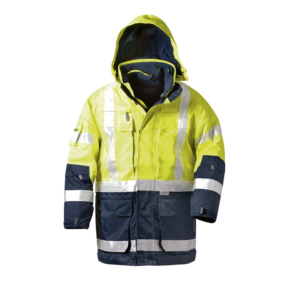 Elysee Arbeitsjacke Warnschutz Parka 4-in-1 "JEKYLL"gelb/marine