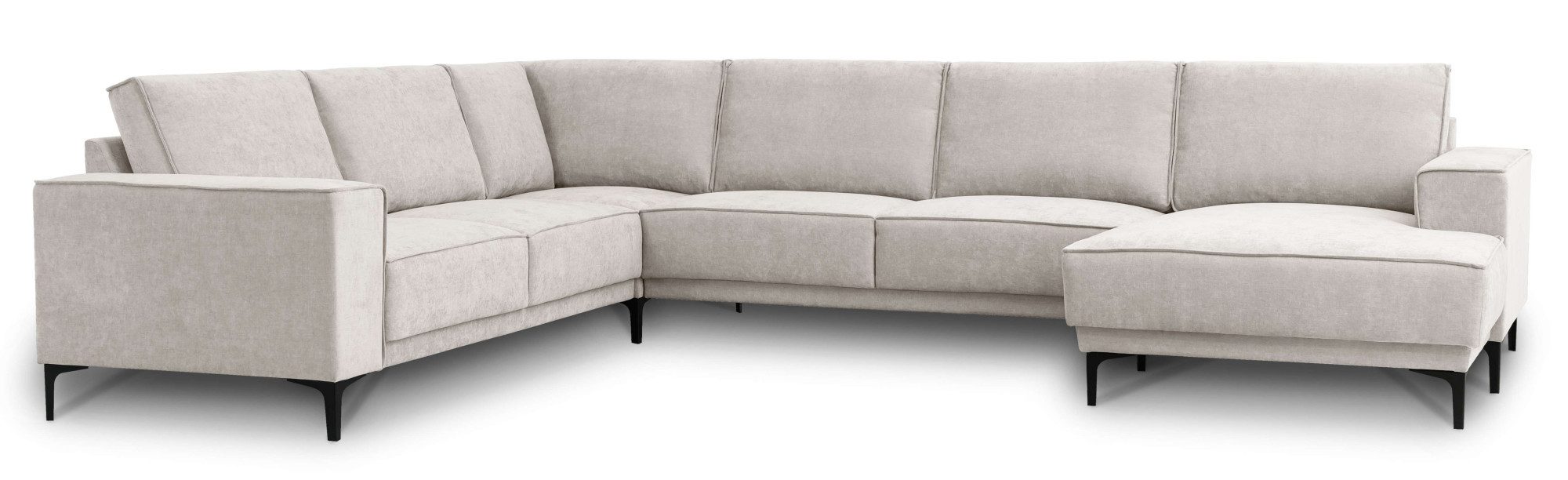 OTTO home Wohnlandschaft OLAND Struktur fein U-Form, XXL, B: 342 cm, Skandi-Design – Bild 5 von 5