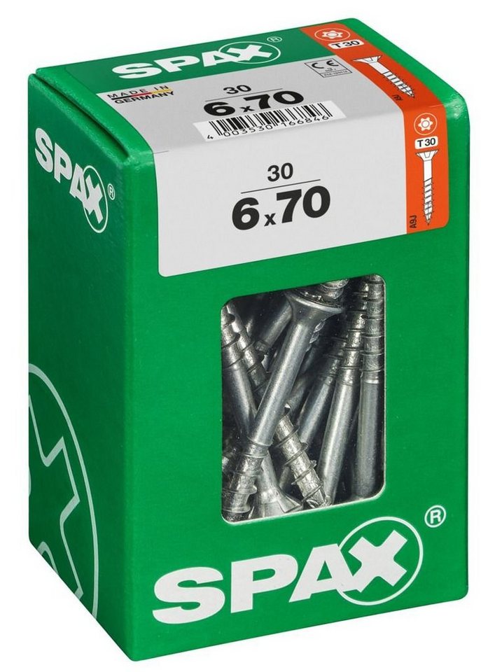 Thumbnail - SPAX Holzbauschraube Spax Universalschrauben 6.0 x 70 mm TX 30 - 30