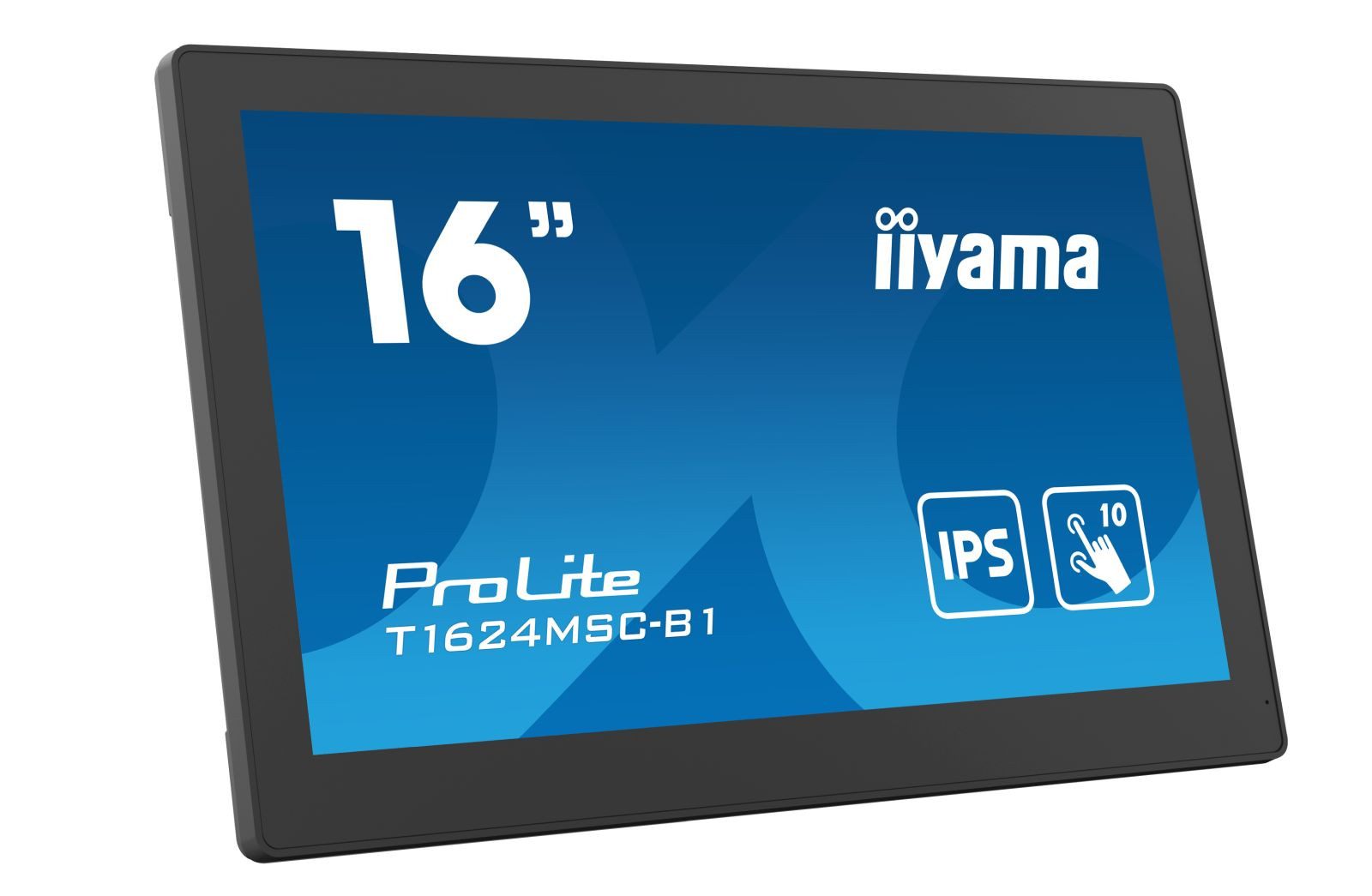 Iiyama T1624MSC-B1 39,62cm 15,6Zoll kapazitiv multitouch LED Backlight TFT-Monitor (1920 x 1080 px, Full HD, 25 ms Reaktionszeit, IPS, Touchscreen, Lautsprecher)