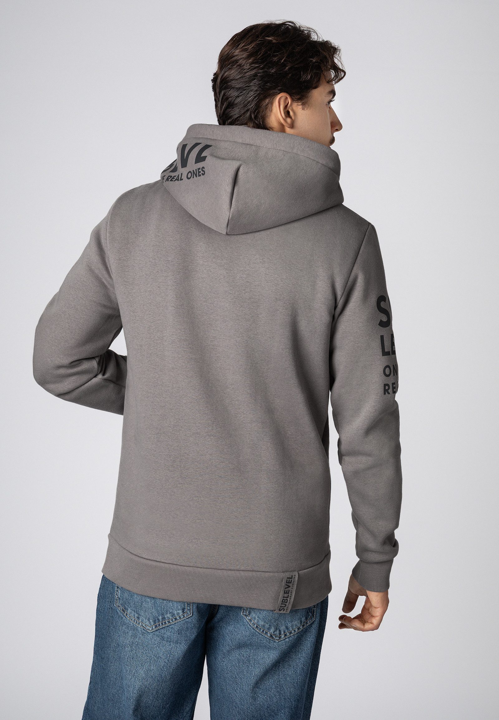 SUBLEVEL Hoodie Herren Kapuzenpullover mit Print Sweater, Kapuzensweatshirt günstig online kaufen