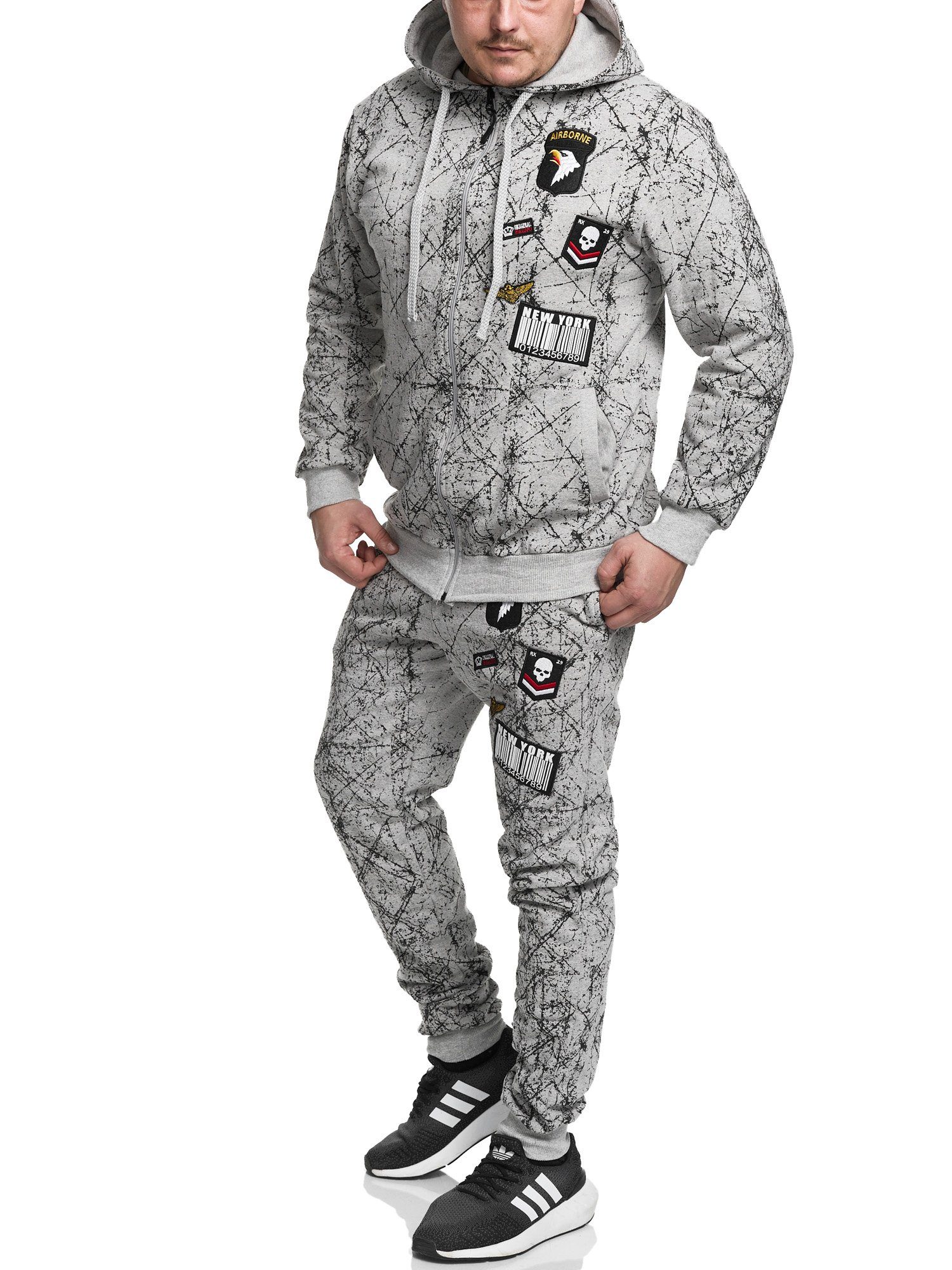 Freizeitanzug Herren Jogginganzug, Freizeitanzug, USA Militär Optik 685