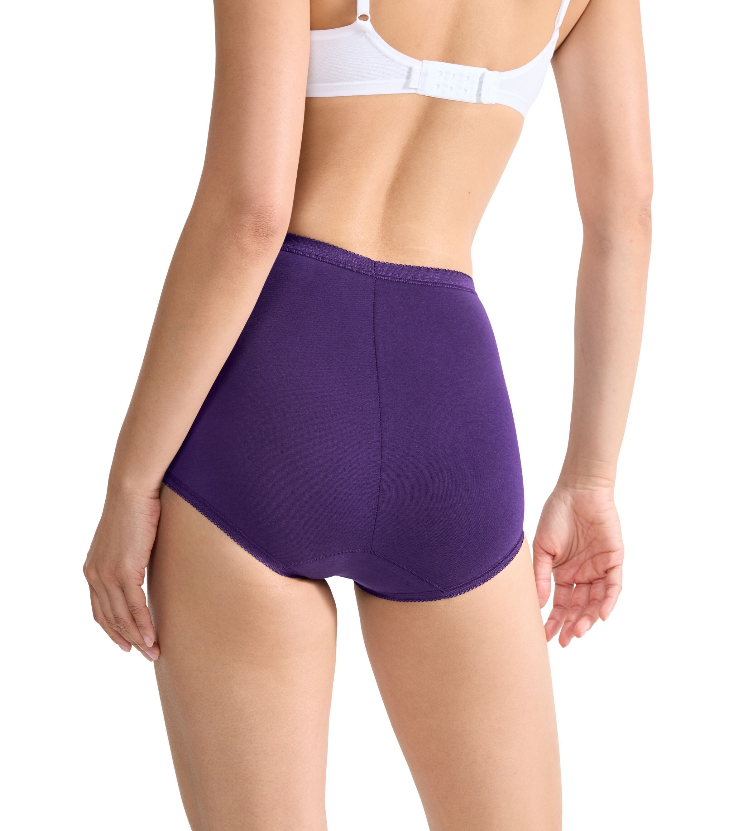 sloggi Maxislip Basic+ Maxi (3er Pack) perfekter Sitz, Cotton-Mix, hohe Taille