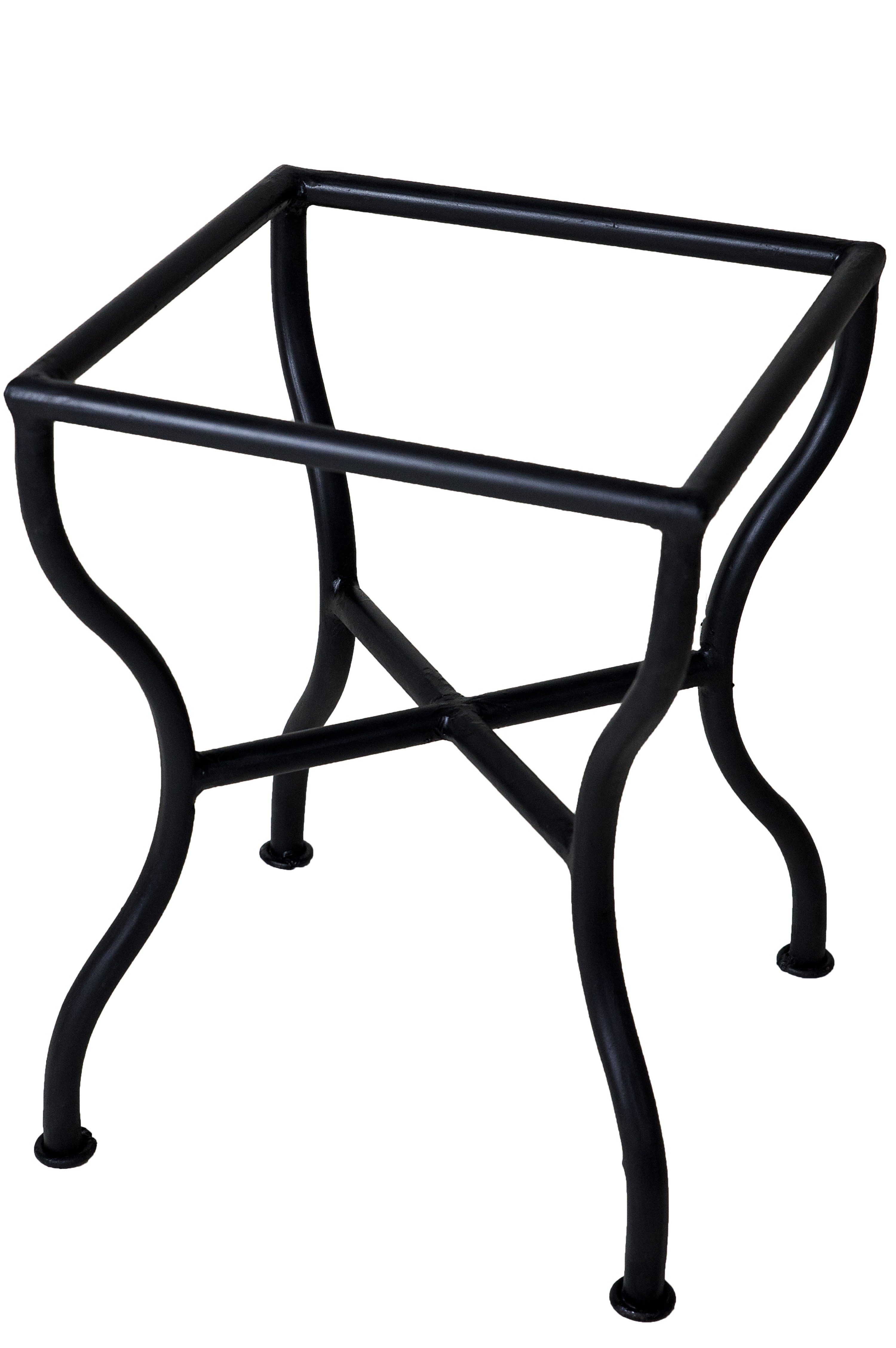 Marrakesch Orient & Mediterran Interior Tischgestell Mosaiktisch-Gestell edel aus Eisen in Schwarz 40 cm eckig, 45 cm hoch (1-St)