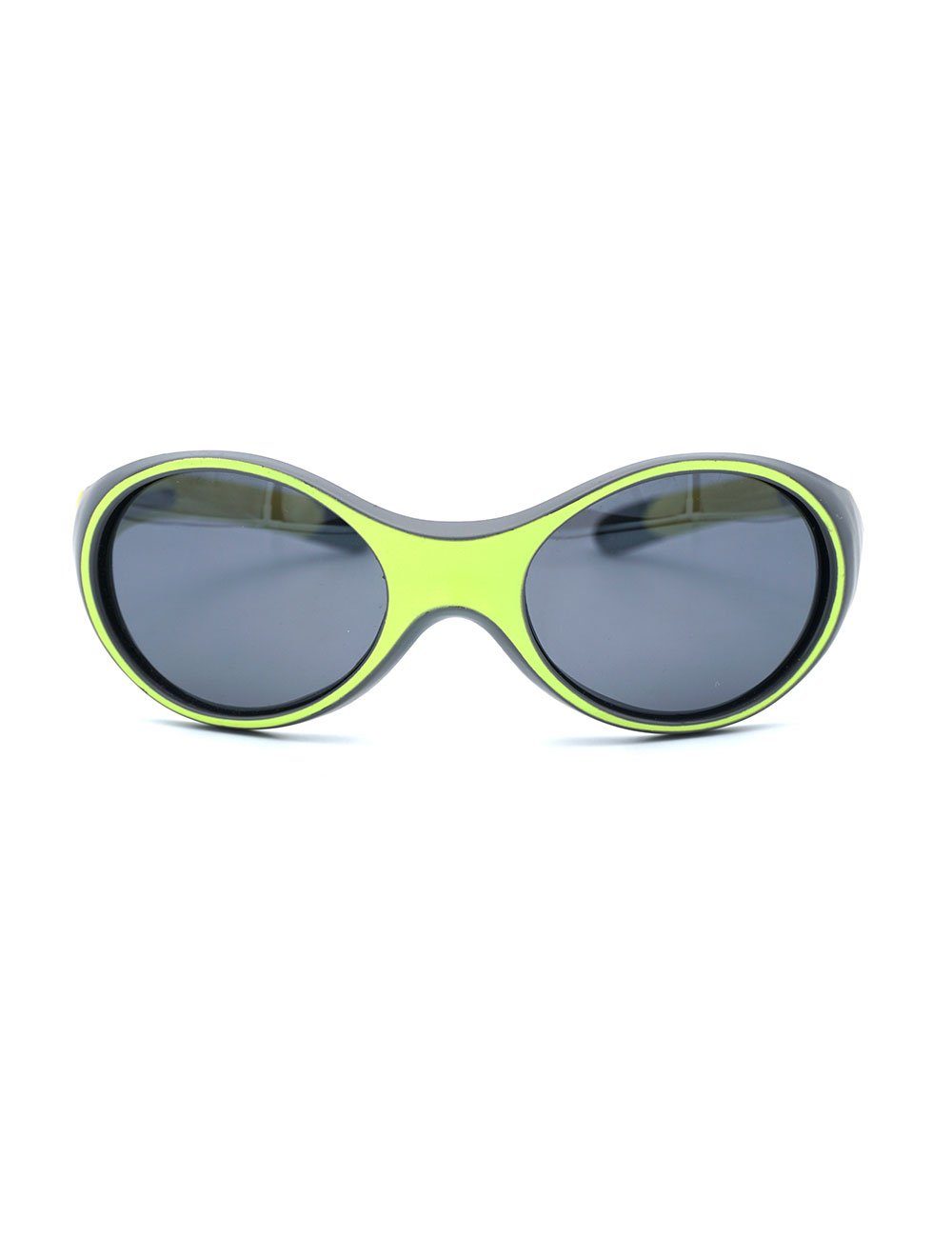 inkl.Box,Microfaserb. MAXIMO bright Sonnenbrille 'sporty' green/dark grey KIDS-Sonnenbrille