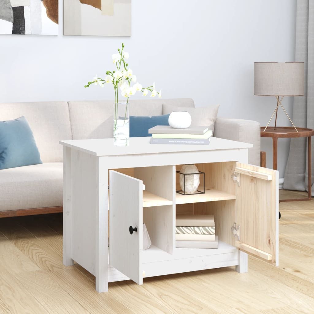 vidaXL Couchtisch Couchtisch Weiß 71x49x55 cm günstig online kaufen