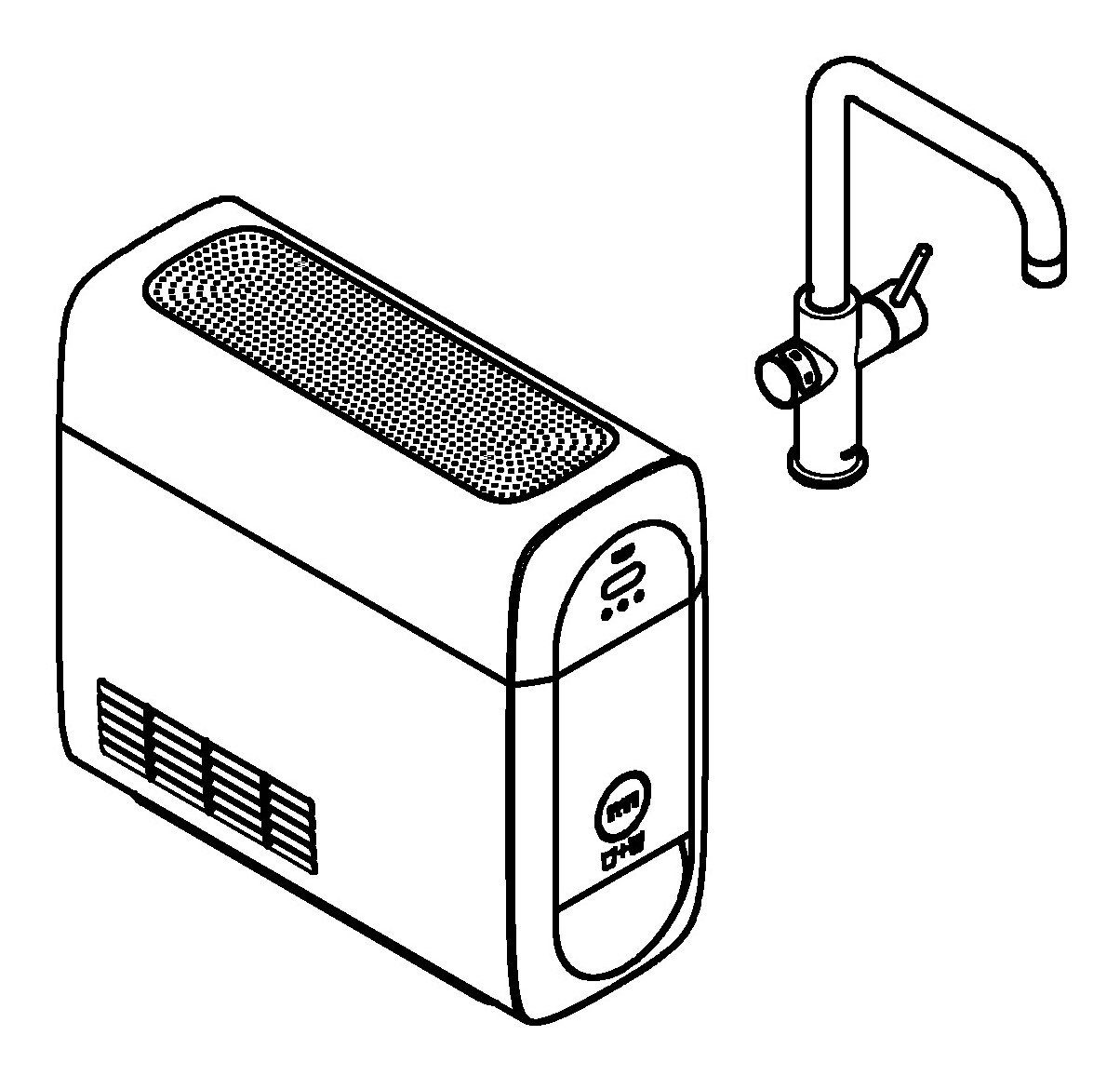 Grohe Küchenarmatur Blue Home Starterkit Spültischarmatur mit U-Auslauf
