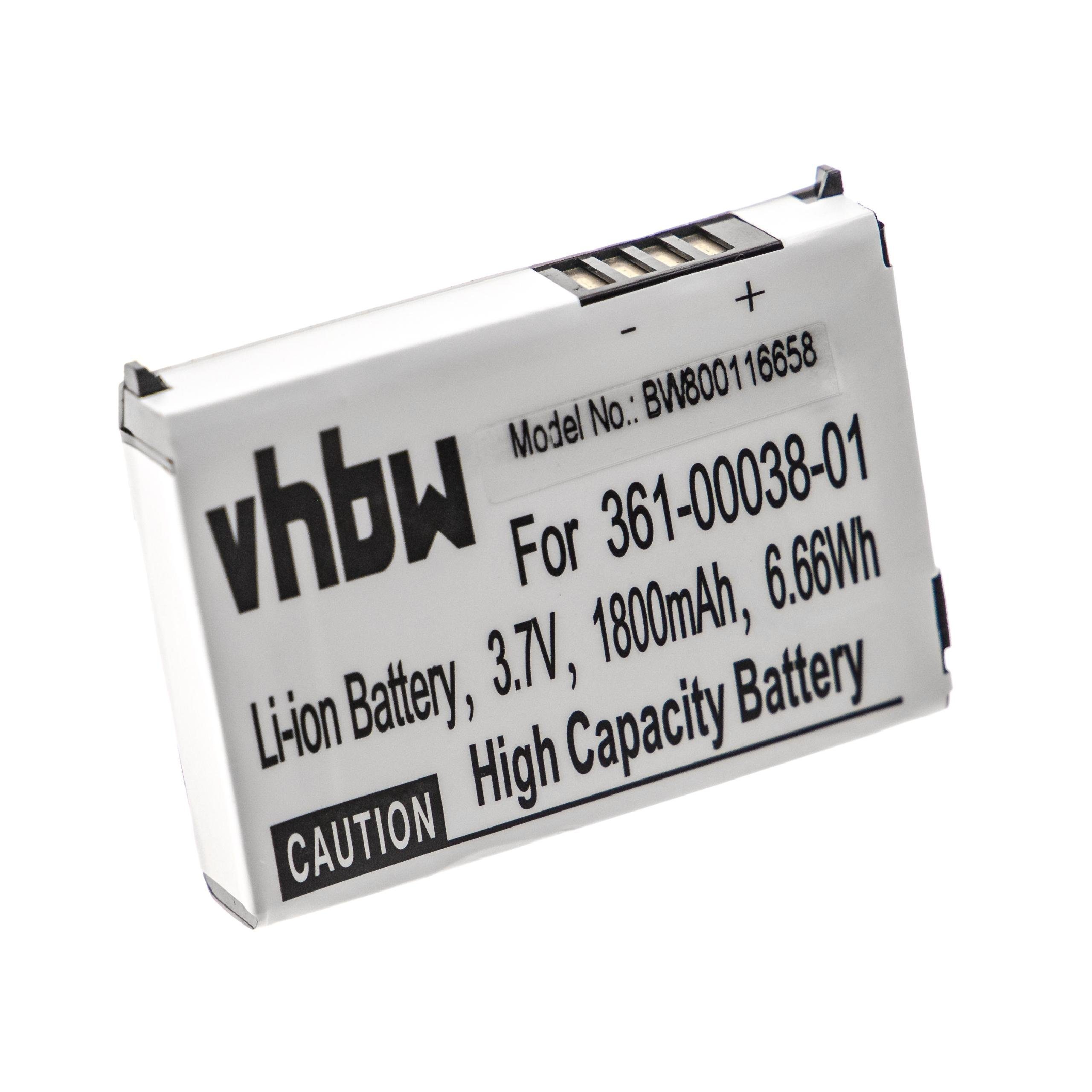 V) kompatibel vhbw 500, Nüvi 510 Garmin 1880 Li-Ion 550, (3,7 Akku mit mAh