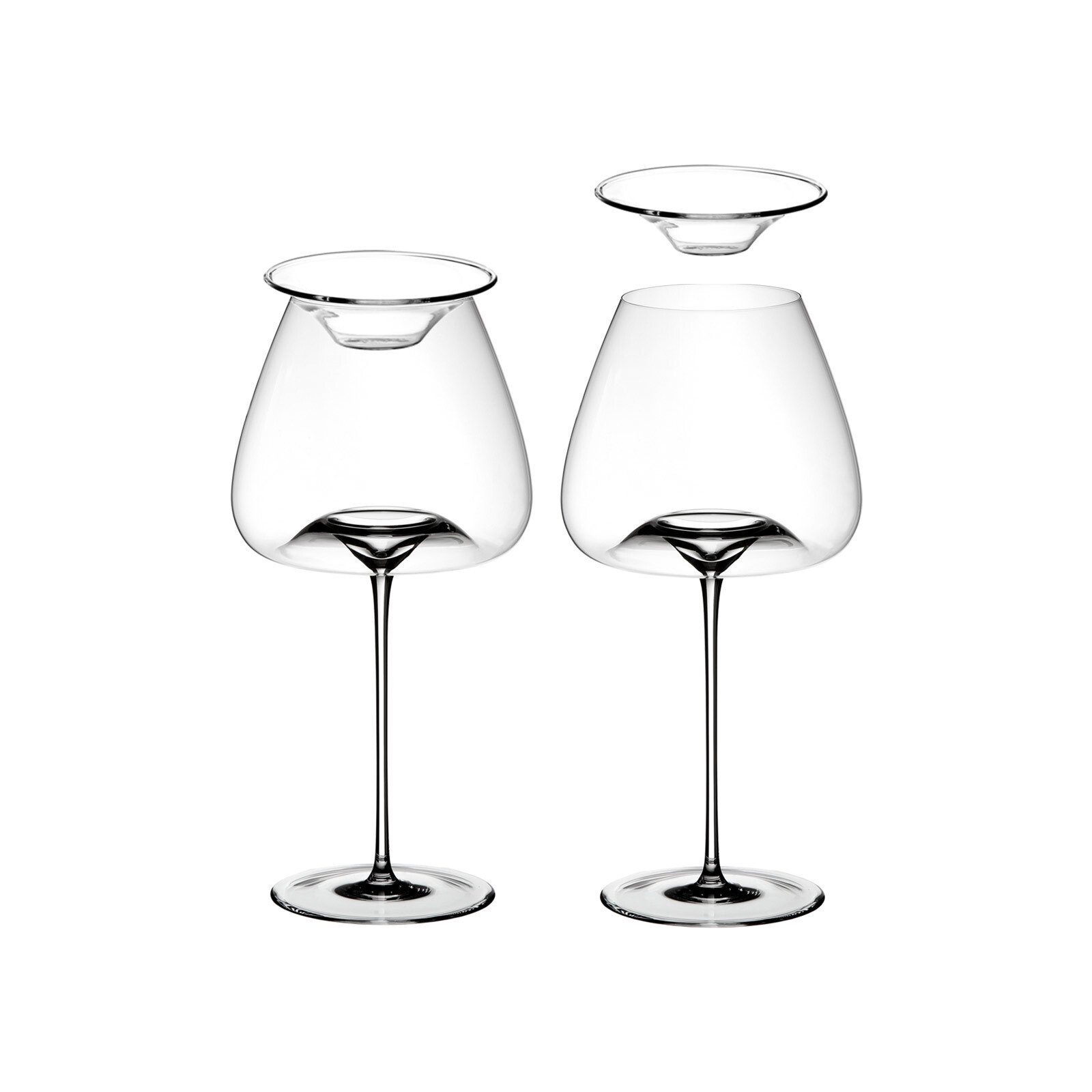 Rotweinglas Vision Balanced Weingläser + Deckel 850 ml 2er Set