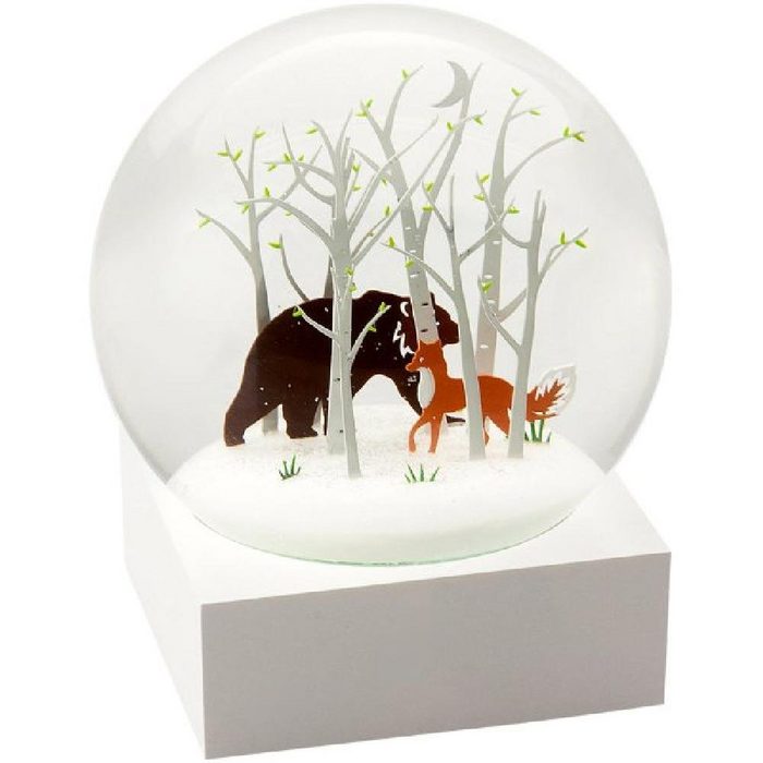 Cool Snow Globes Skulptur Schneekugel Fox & Bear