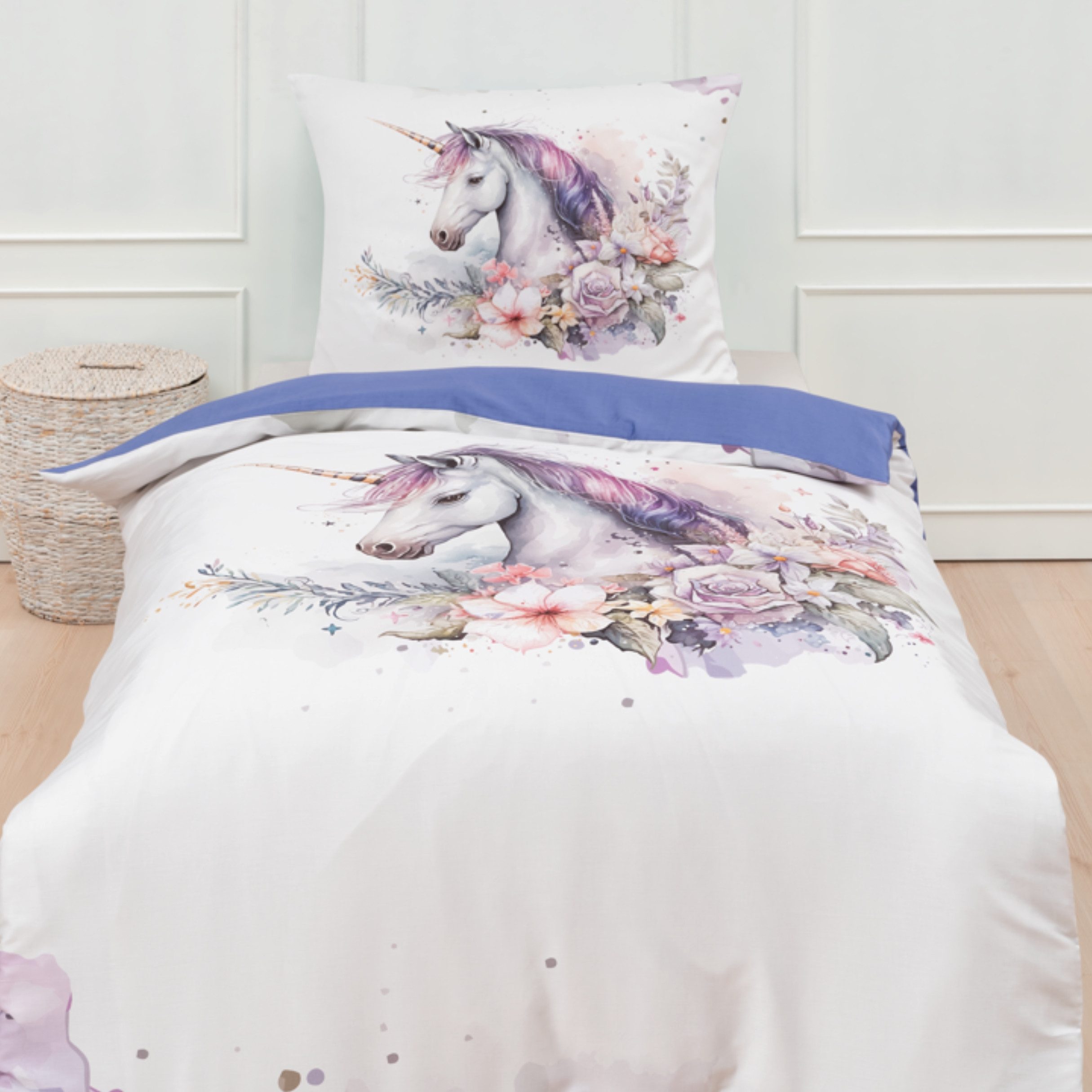 MTOnlinehandel Bettwäsche Magische Tierwelt Satin in 135x200 cm, 100% Baumw günstig online kaufen