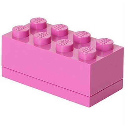 Room Copenhagen Lunchbox LEGO® Mini Box 8 Pink, mit 8 Noppen, Baustein-Form
