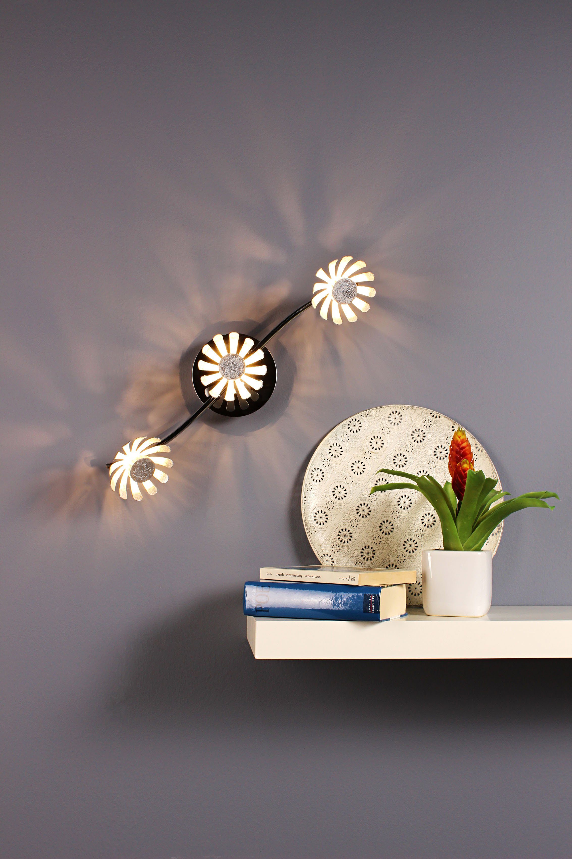 LUCE Design LED Deckenleuchte Bloom, integriert, LED Warmweiß fest