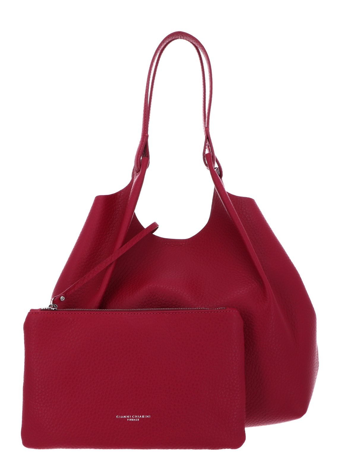 GIANNI CHIARINI Shopper Shopping Bag (Set, 2-tlg), aus echtem Rindsleder