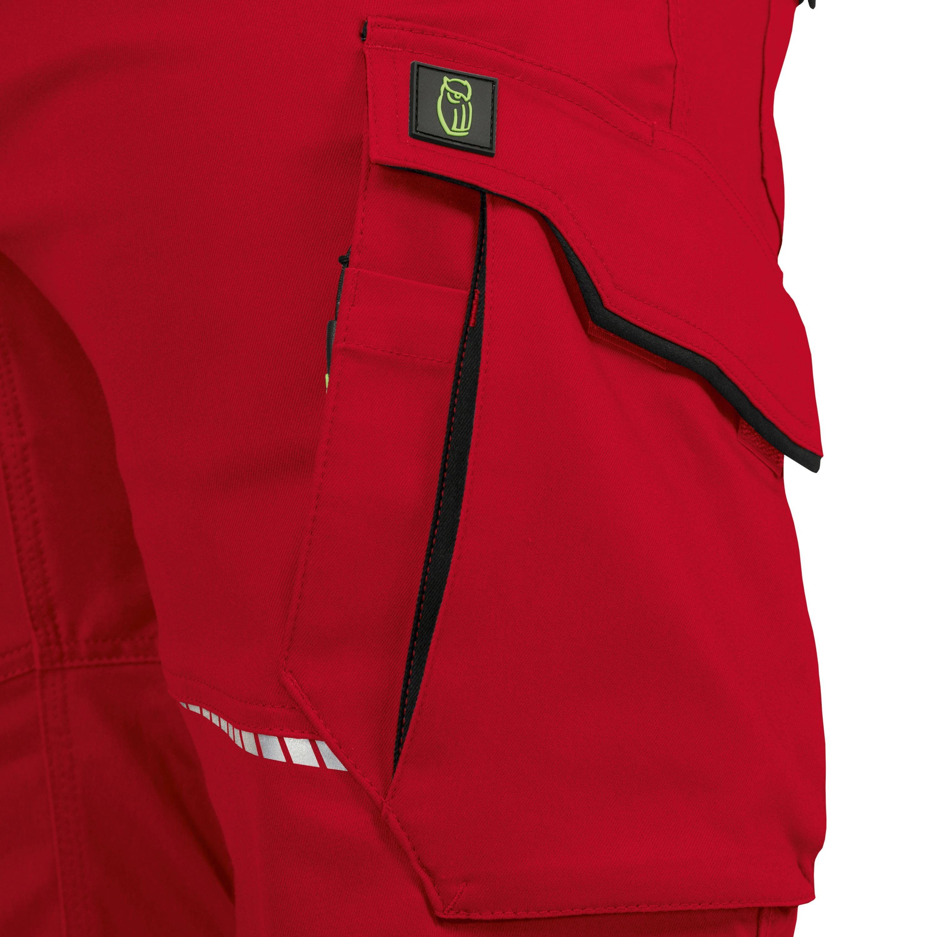 Leibwächter Arbeitslatzhose Herren Flex-Line Latzhose (Arbeitshose mit Keil im Schritt) mit Reflektoren – Bild 5 von 5