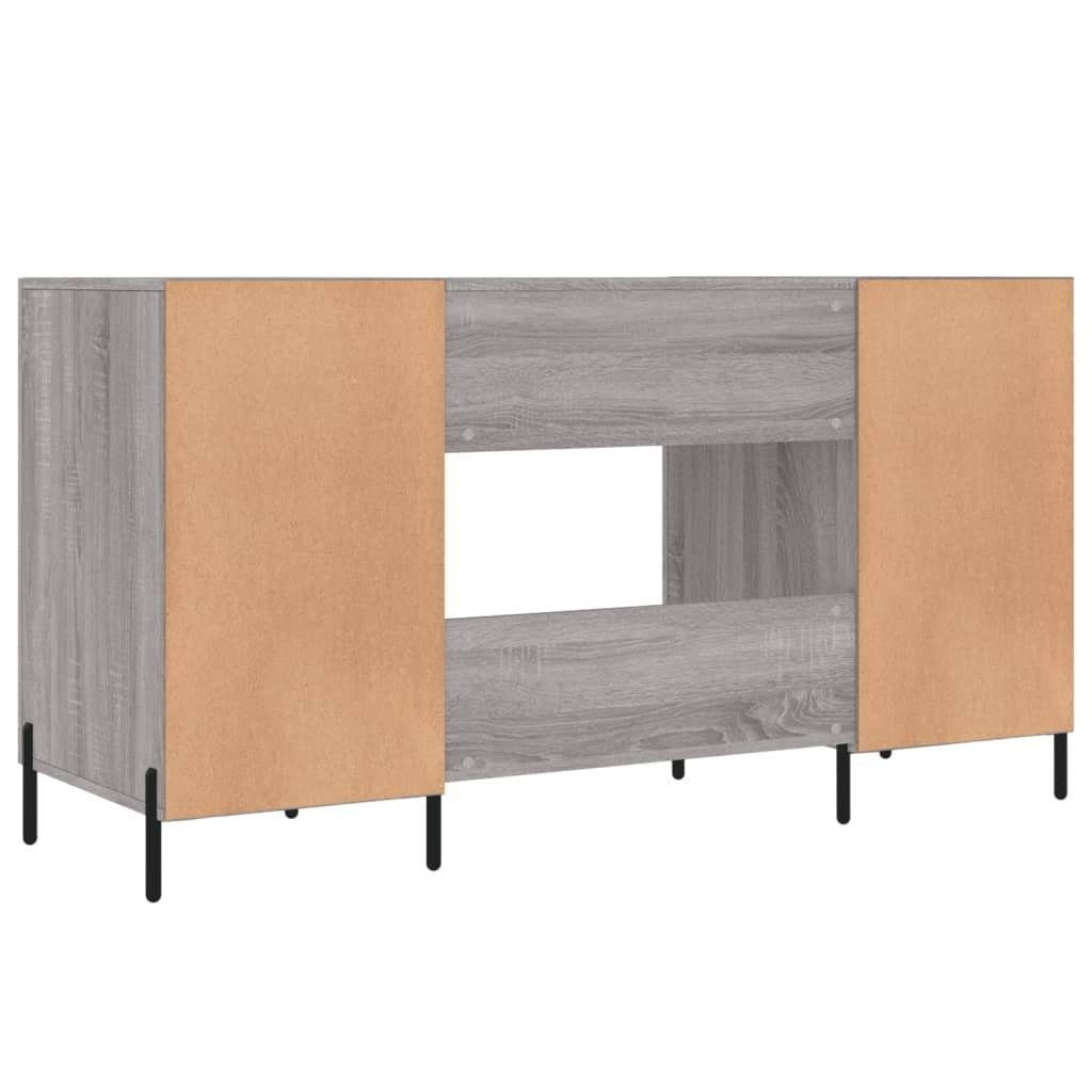 Holzwerkstoff furnicato 140x50x75 Grau cm Schreibtisch Sonoma