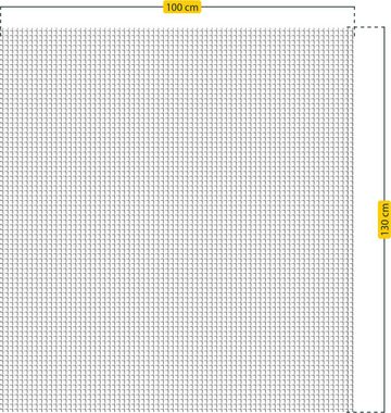 SCHELLENBERG Fliegengitter-Gewebe 50712, mit Klettband, für Fenster, ohne bohren, 100x130 cm, weiß